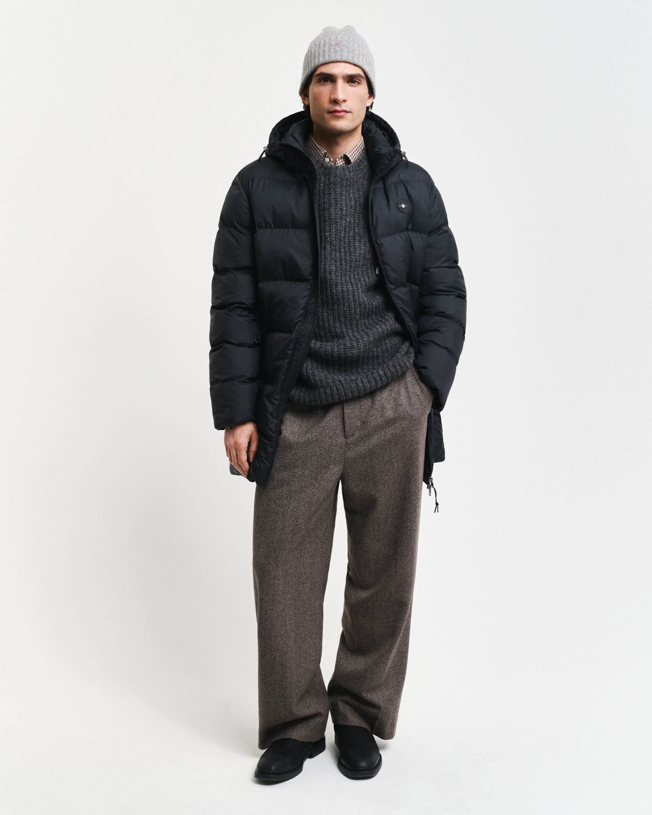 Gant Miesten Talvitakki, ACTIVE CLOUD MID LENGTH Musta - Image 4