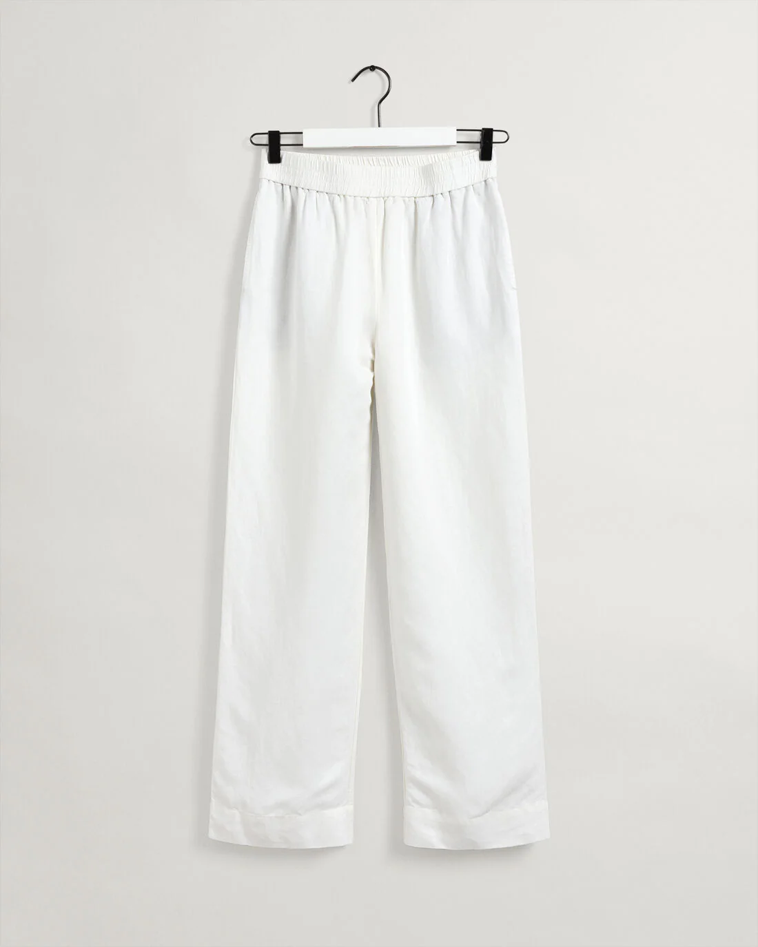 Gant Naisten Housut LINEN VISCOSE PULL-ON PANTS Valkoinen - Image 5
