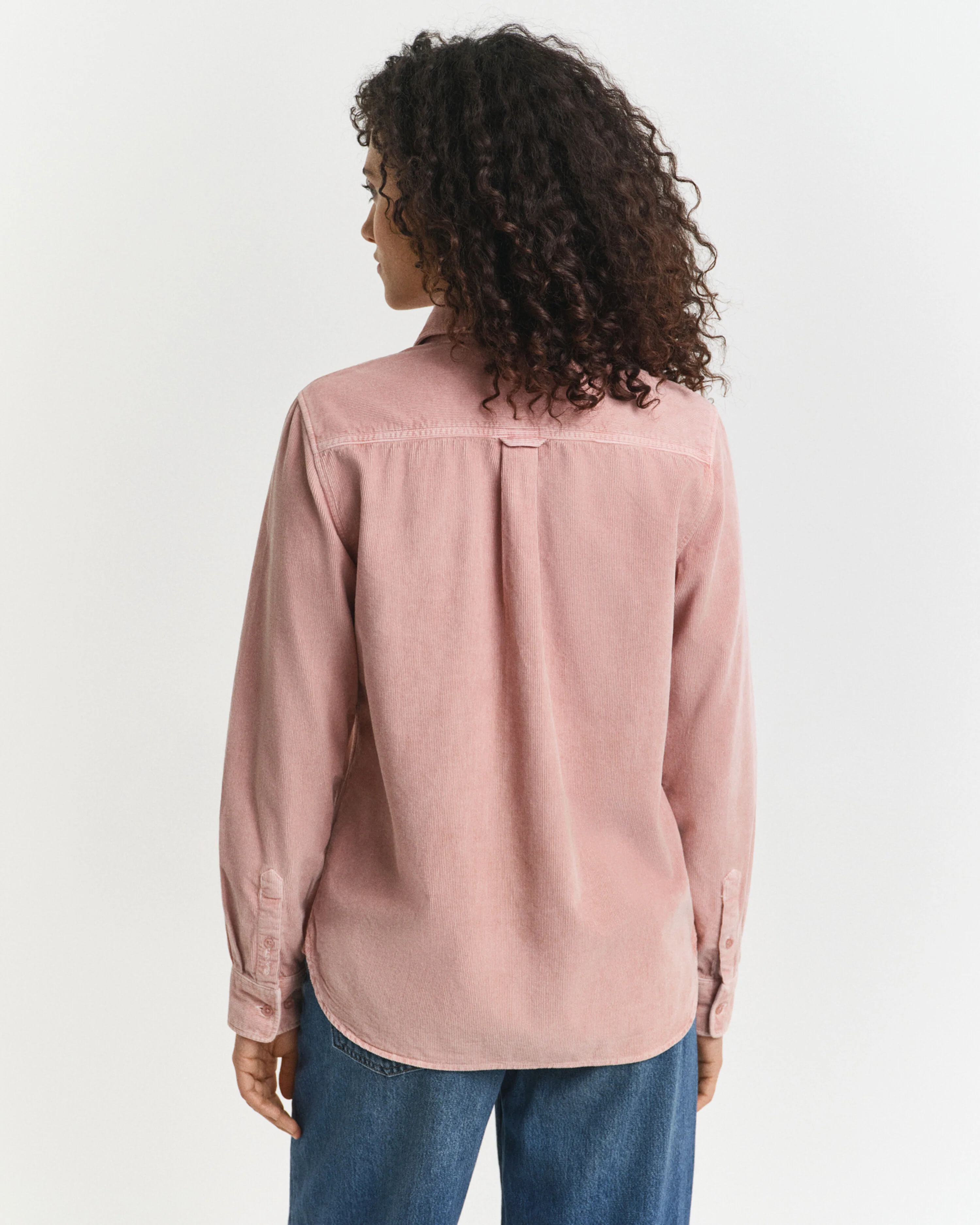Gant naisten paita, REG CORD SHIRT Vaaleanpunainen - Image 2