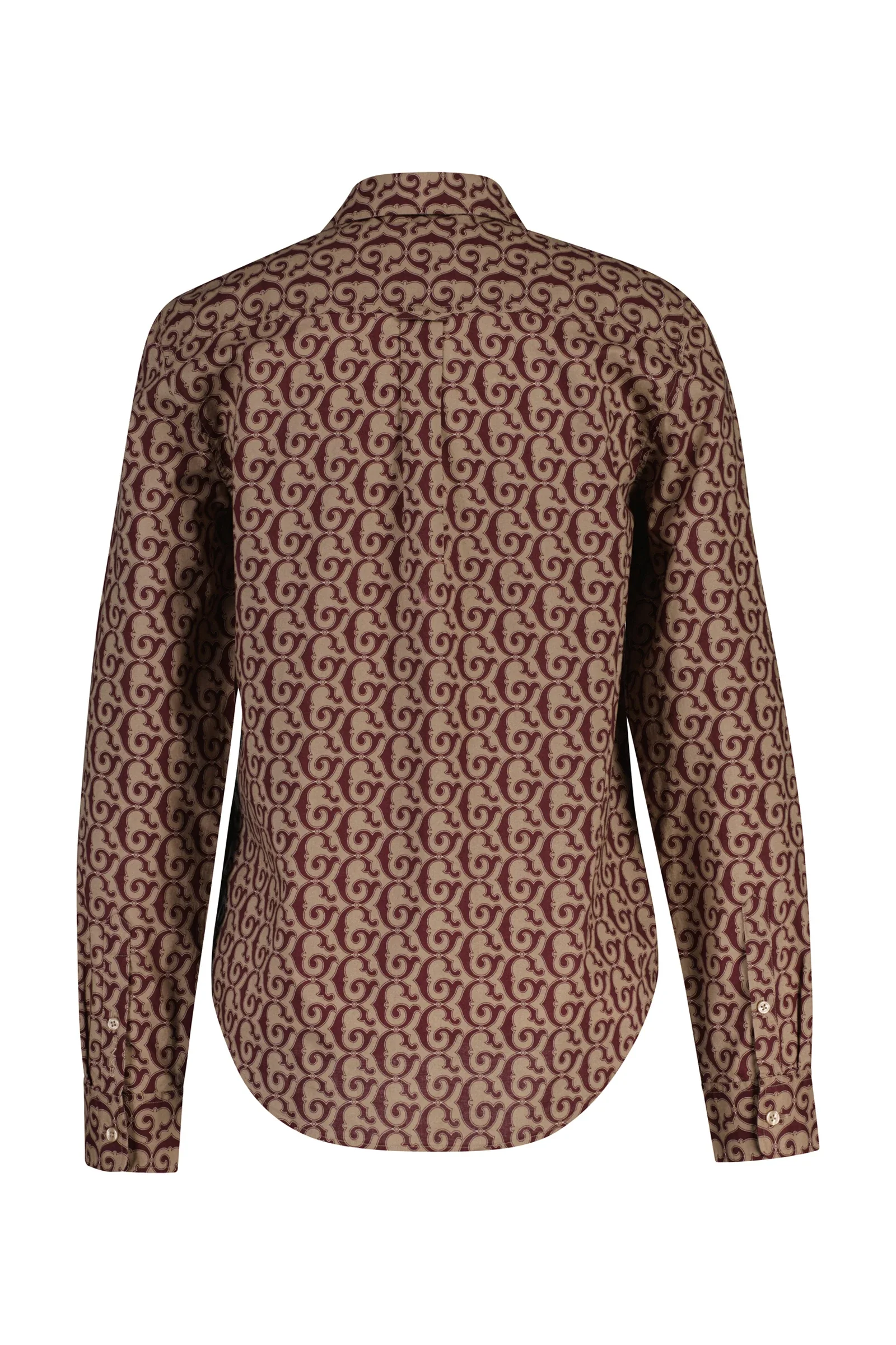 Gant naisten paitapusero, REG G PRINT COT VOILE SHIRT Kuosillinen Beige - Image 2