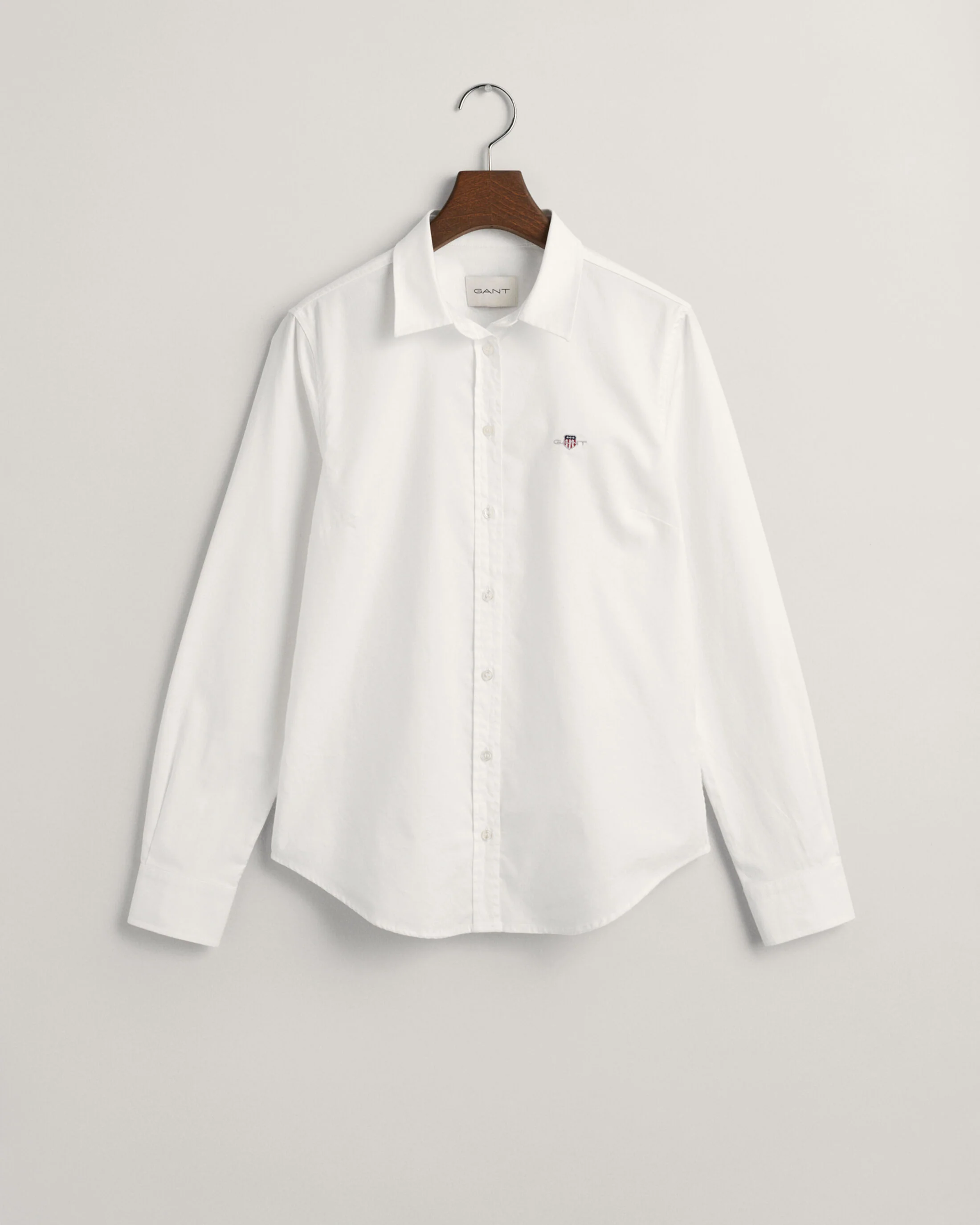 Gant naisten paitapusero, SLIM STRETCH OXFORD SHIRT Valkoinen - Image 3