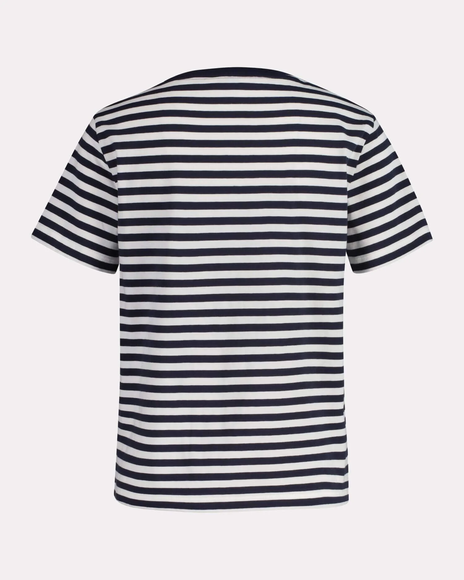 Gant naisten t-paita, REG STRIPED SHIELD V-NECK T-SHIRT Raidallinen Sininen - Image 4