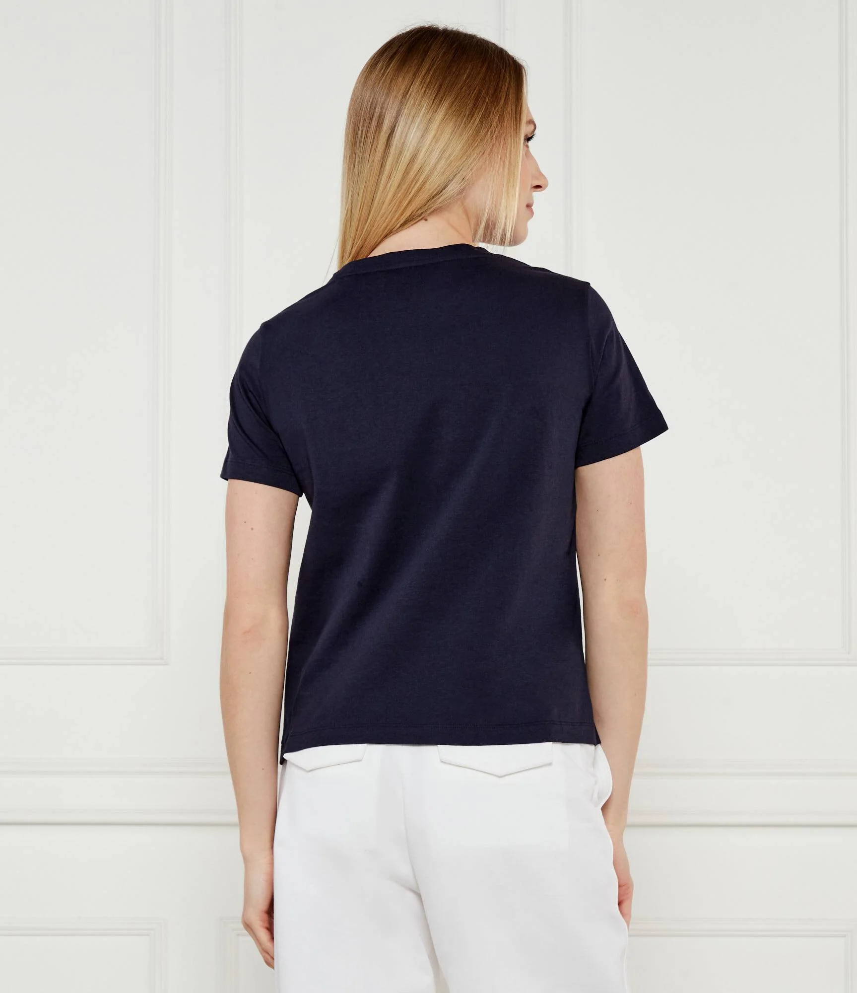 Gant naisten t-paita, REG TONAL GRAPHIC SS T-SHIRT Tummansininen - Image 2