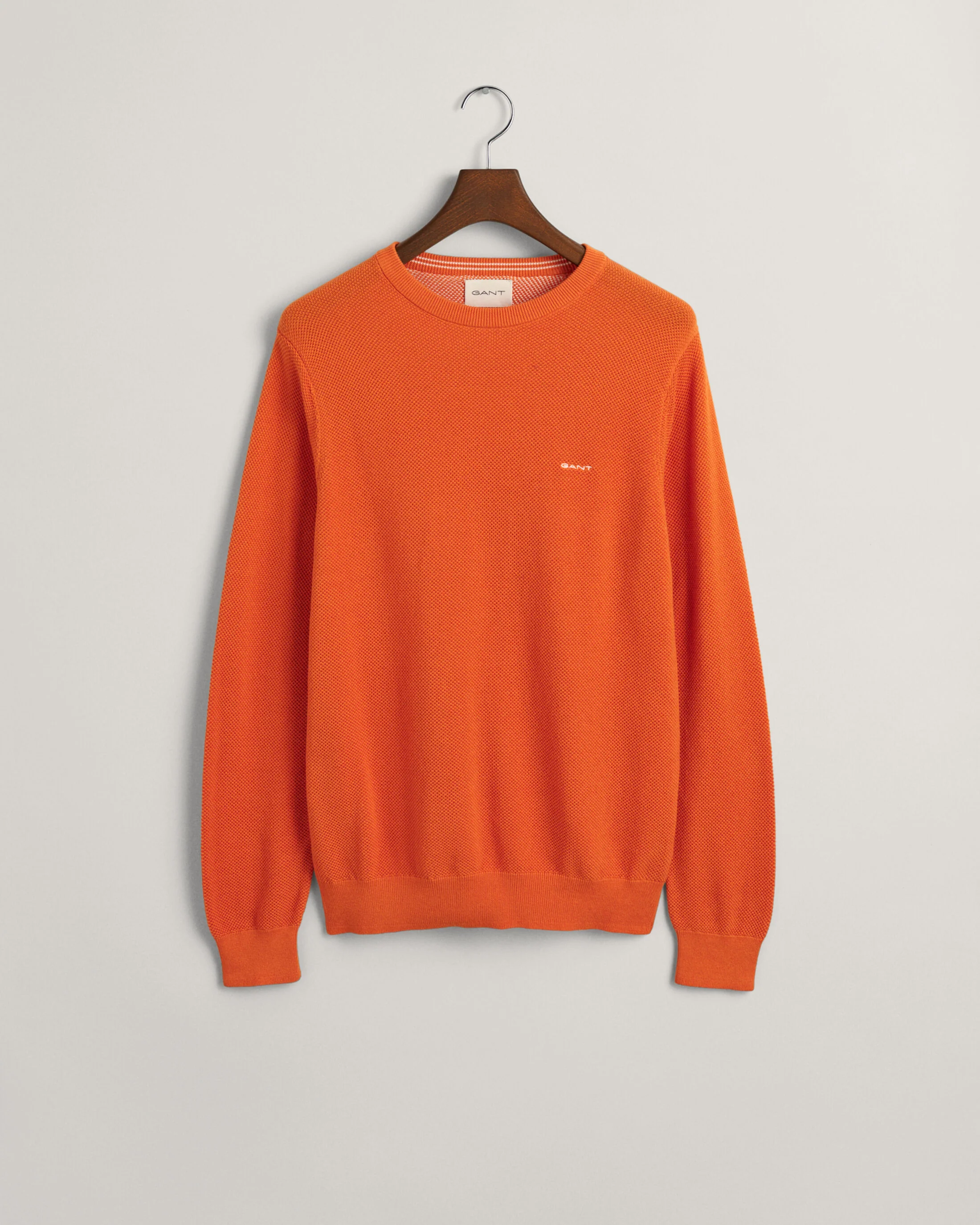Gant neule, COTTON PIQUE C-NECK Oranssi