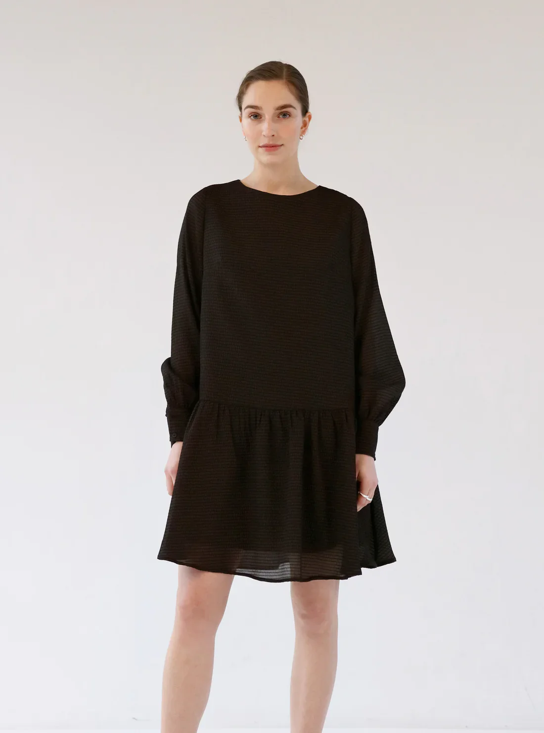 Gauhar Naisten Mekko ORGANZA DRESS CHOCOLATE Mustanruskea