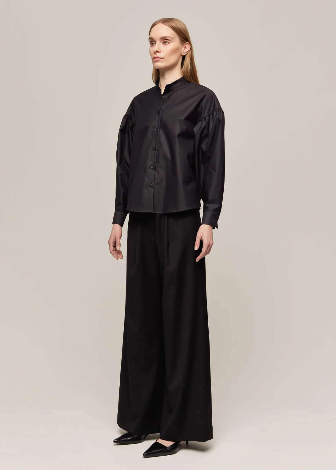 Gauhar naisten paitapusero, TONYA SHIRT BLACK Musta - Image 2