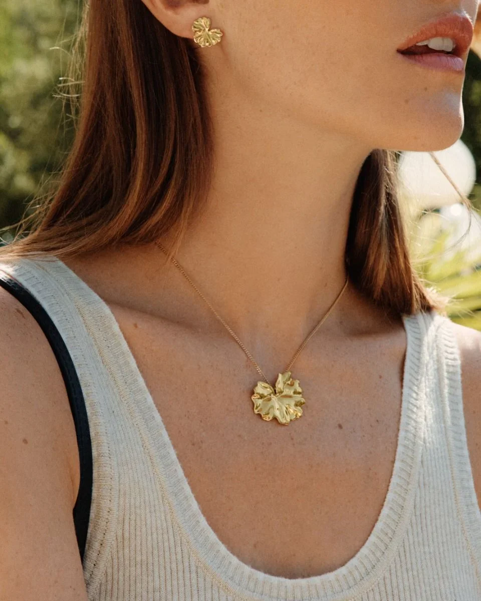 Edblad kaulakoru Gerana Necklace L, Gold pleated - Image 2