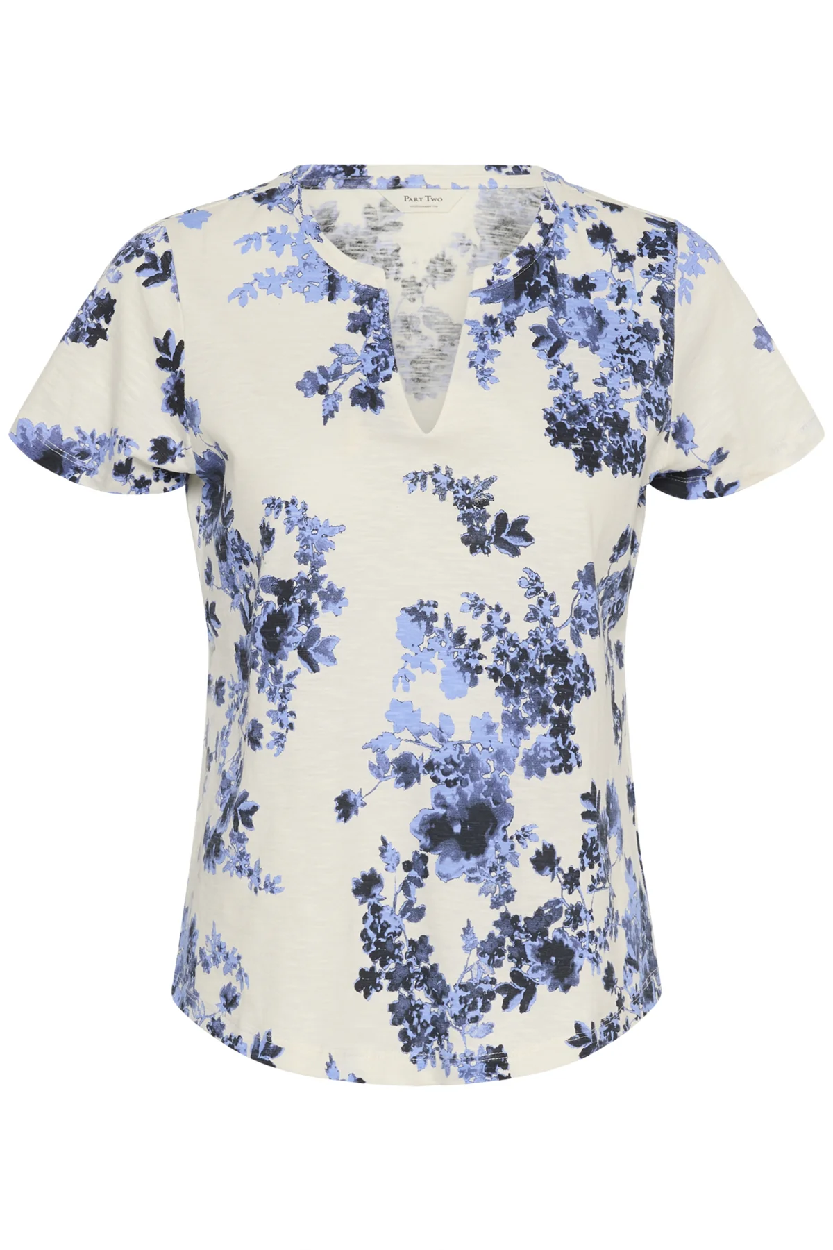 Part Two naisten t-paita Gesinas T-shirt, Blue Shadow Flower - Image 3
