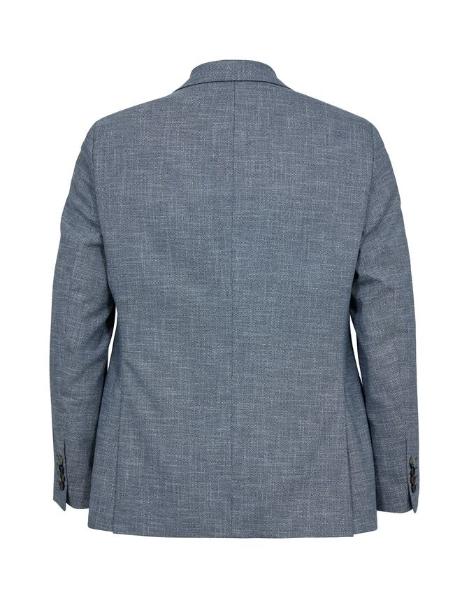 Gino marcello miesten bleiseri, LINEN LOOK BLAZER Sininen Kuosi - Image 2
