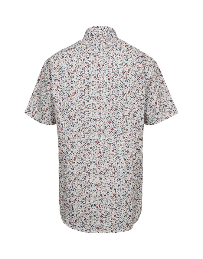 Gino marcello miesten kauluspaita, K 3112050 SS SHIRT Punainen Kuosi - Image 2