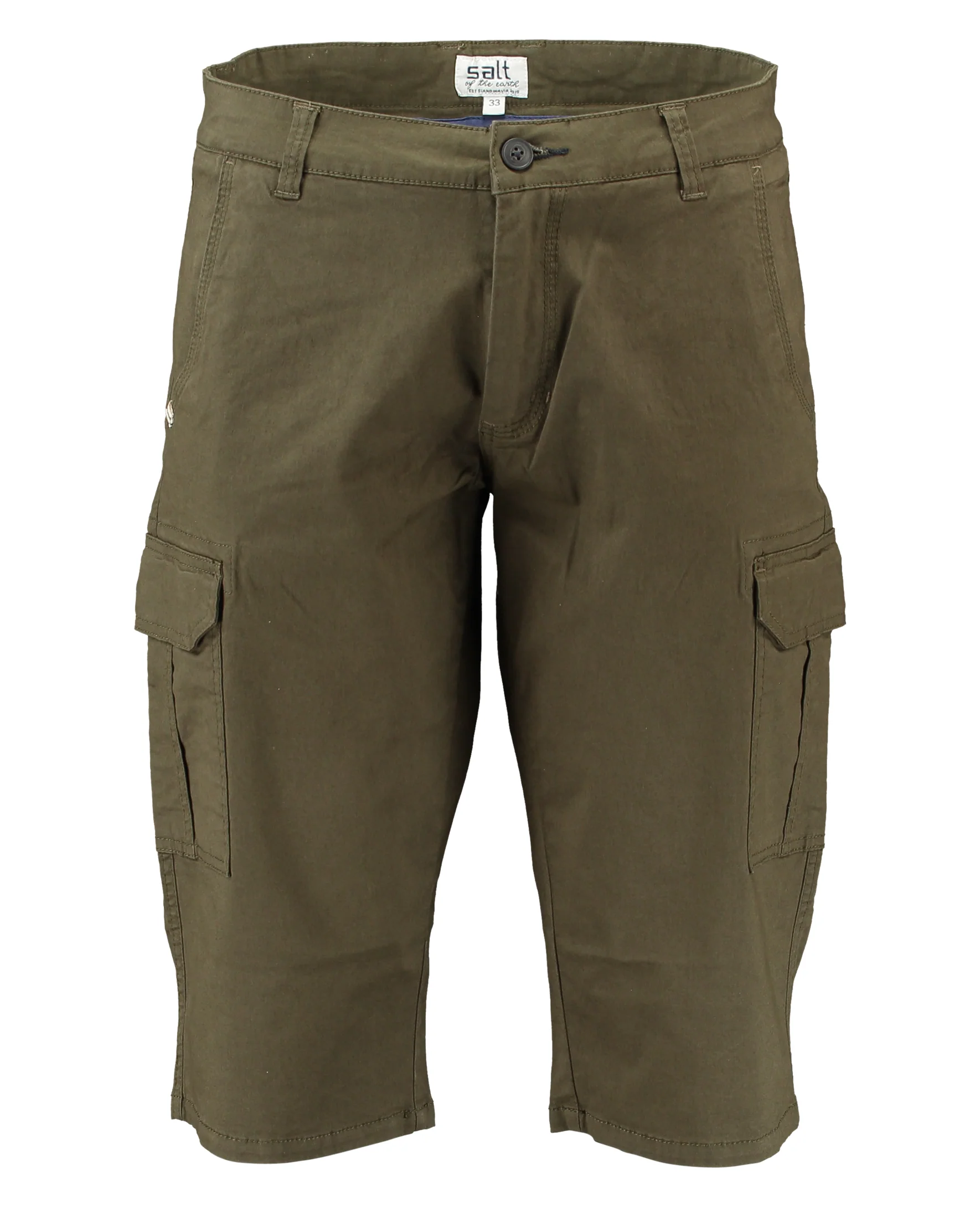 Gino marcello miesten shortsit, 440186 CAPRI SHORTSI Armeijanvihreä