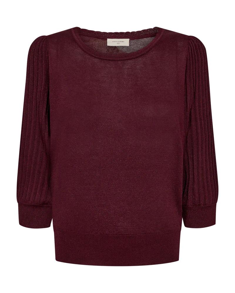 Freequent Glitta Pullover, Viininpunainen - Image 2
