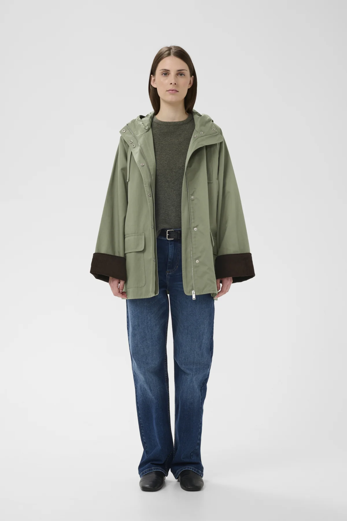 Inwear naisten takki GracelynnIW Hooded Jacket, vihreä - Image 6