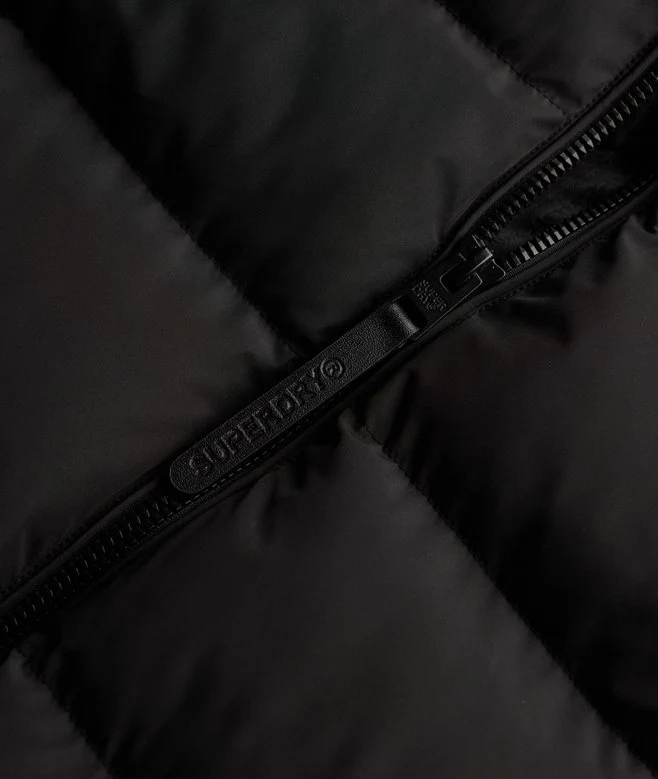 Superdry naisten takki Hooded Sports Puffer Jacket, musta - Image 3