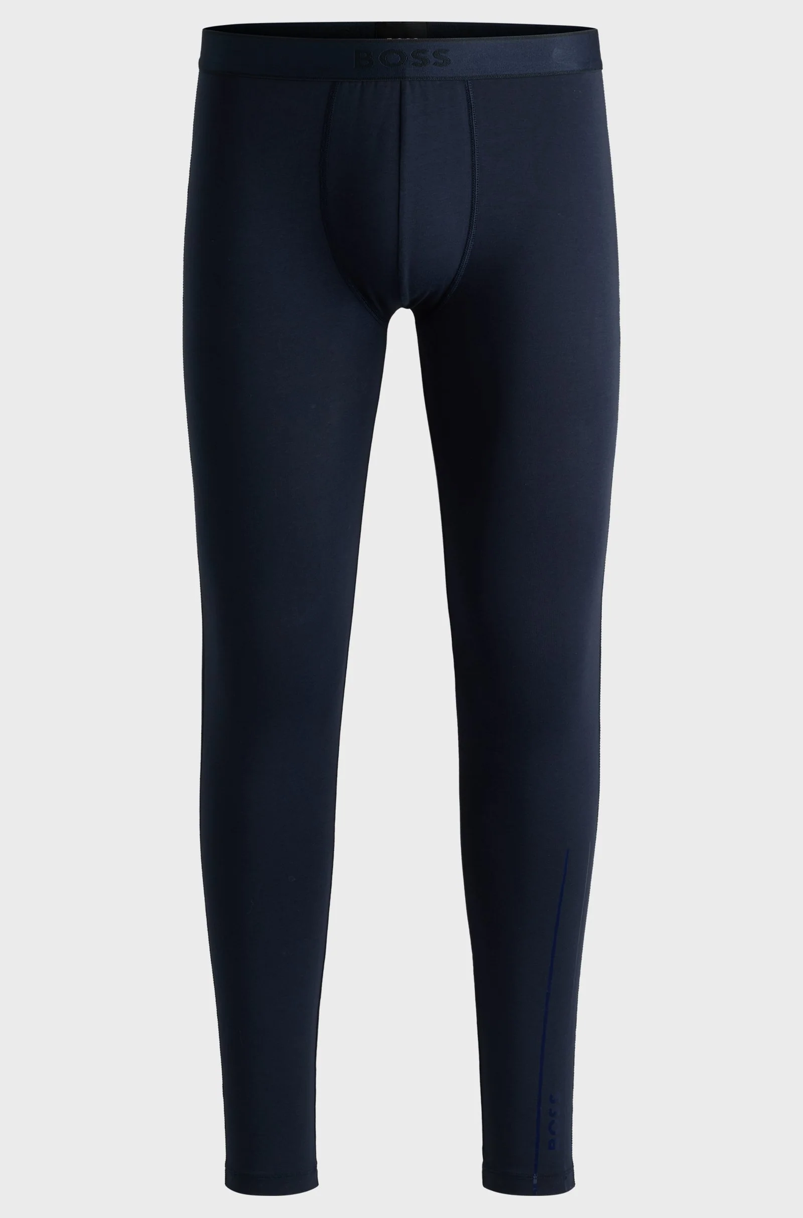 Hugo Boss Miesten Alushousut, LONG JOHN 24 LOGO Tummansininen - Image 3