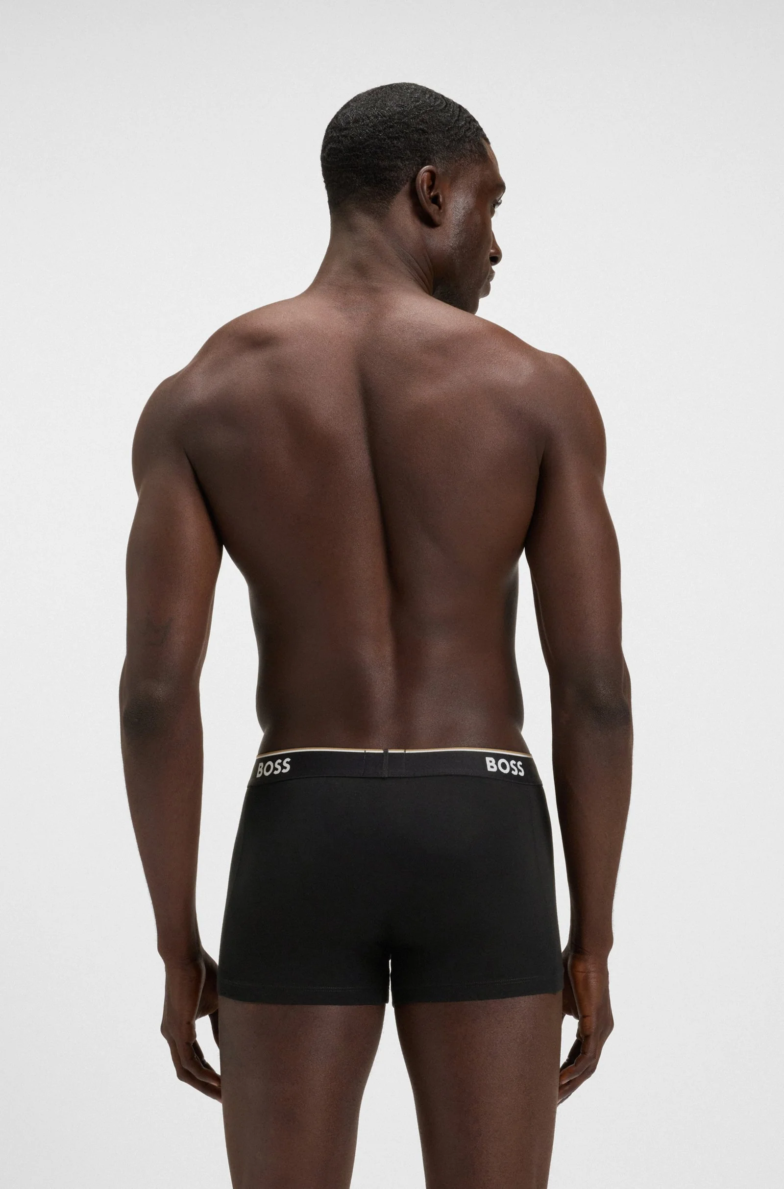 Hugo Boss Miesten Bokserit 3 P Power  Musta - Image 3