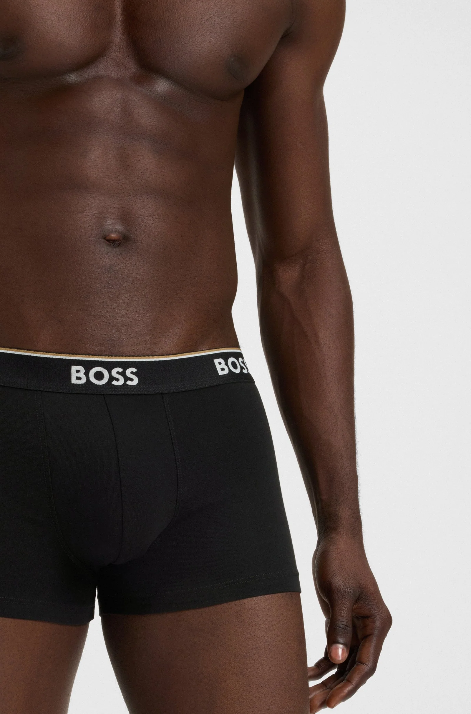 Hugo Boss Miesten Bokserit 3 P Power  Musta - Image 4