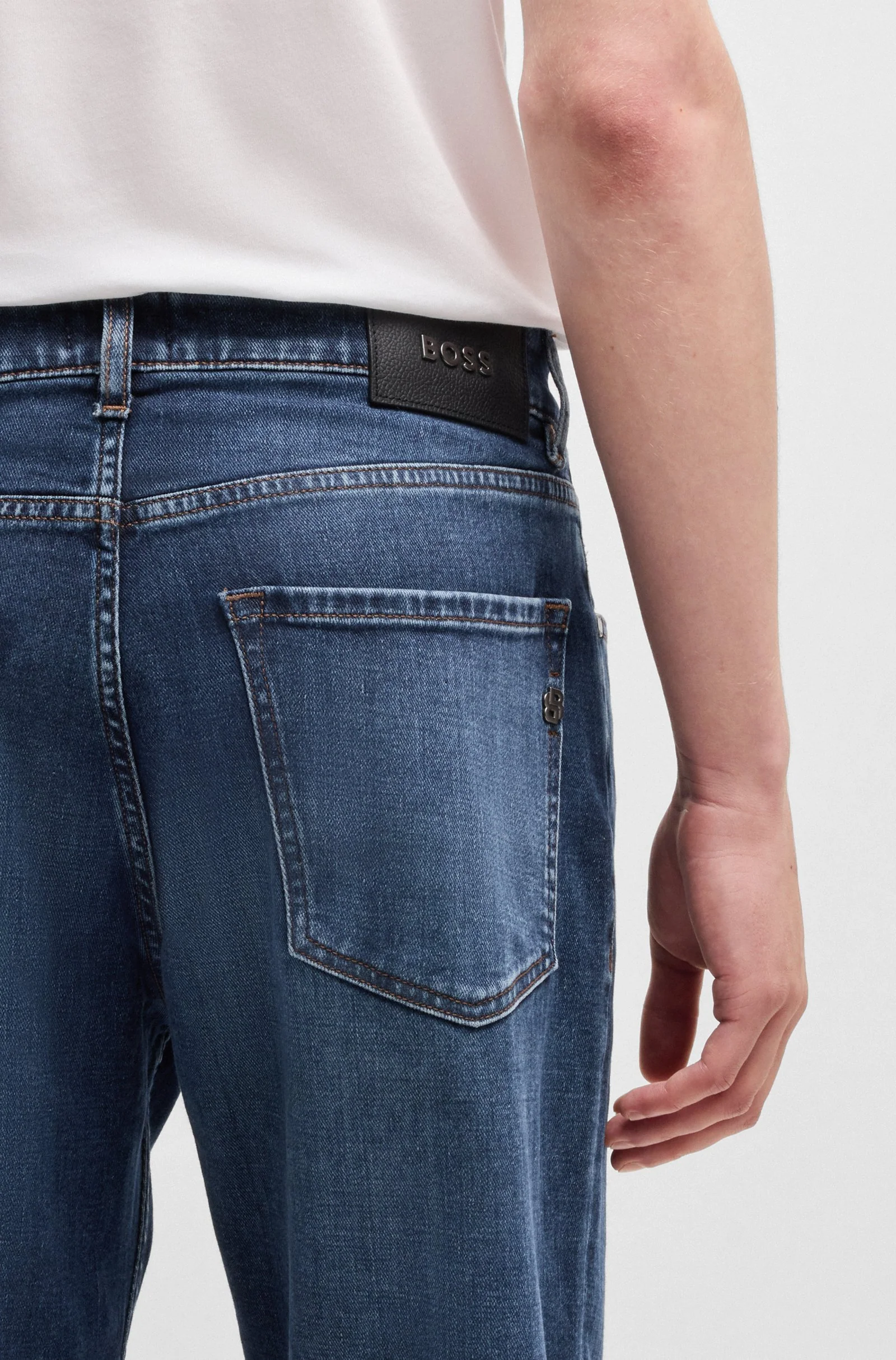 Hugo Boss Miesten Farkut, H-RE-MAINE Indigo - Image 5