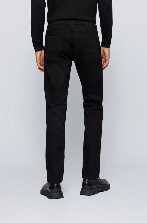 Hugo Boss miesten farkut MAINE 3 BLACK NOS CASHMERE TOUCH Musta - Image 6