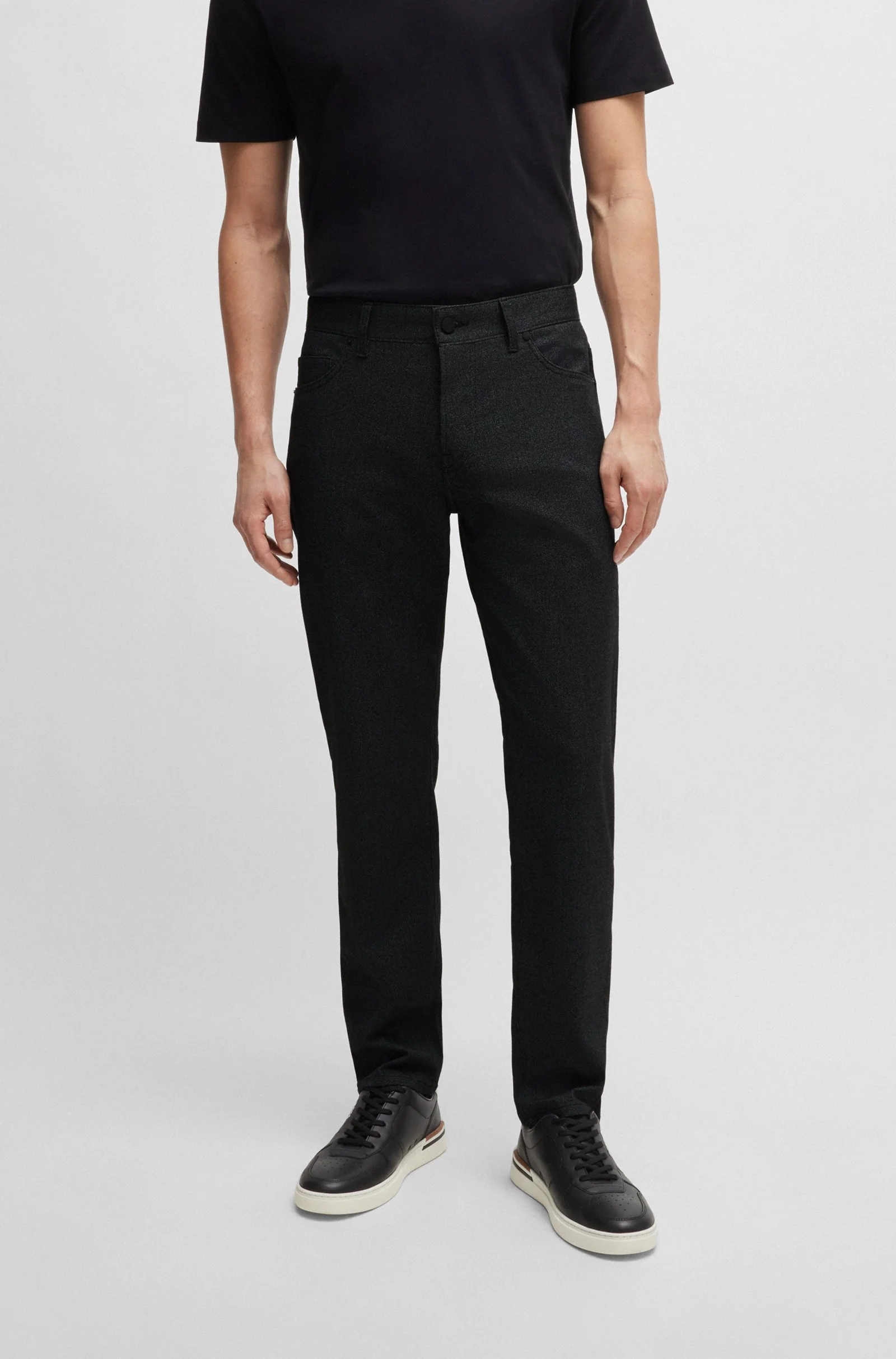 Hugo Boss Miesten Housut, H-RE-MAINE 5-POCKET Musta
