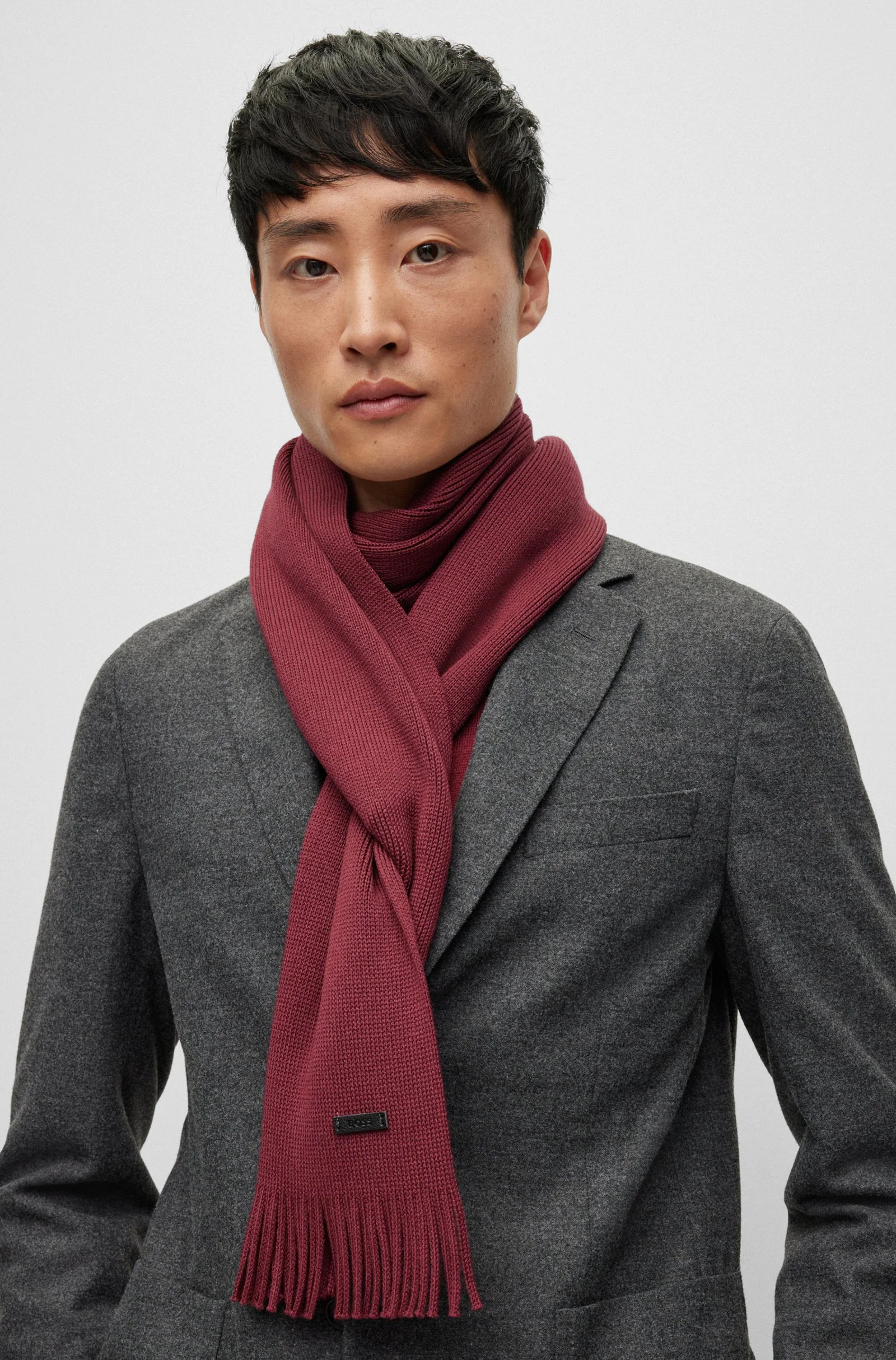 Hugo Boss Miesten Kaulahuivi, ALBAS HUIVI Punainen - Image 2