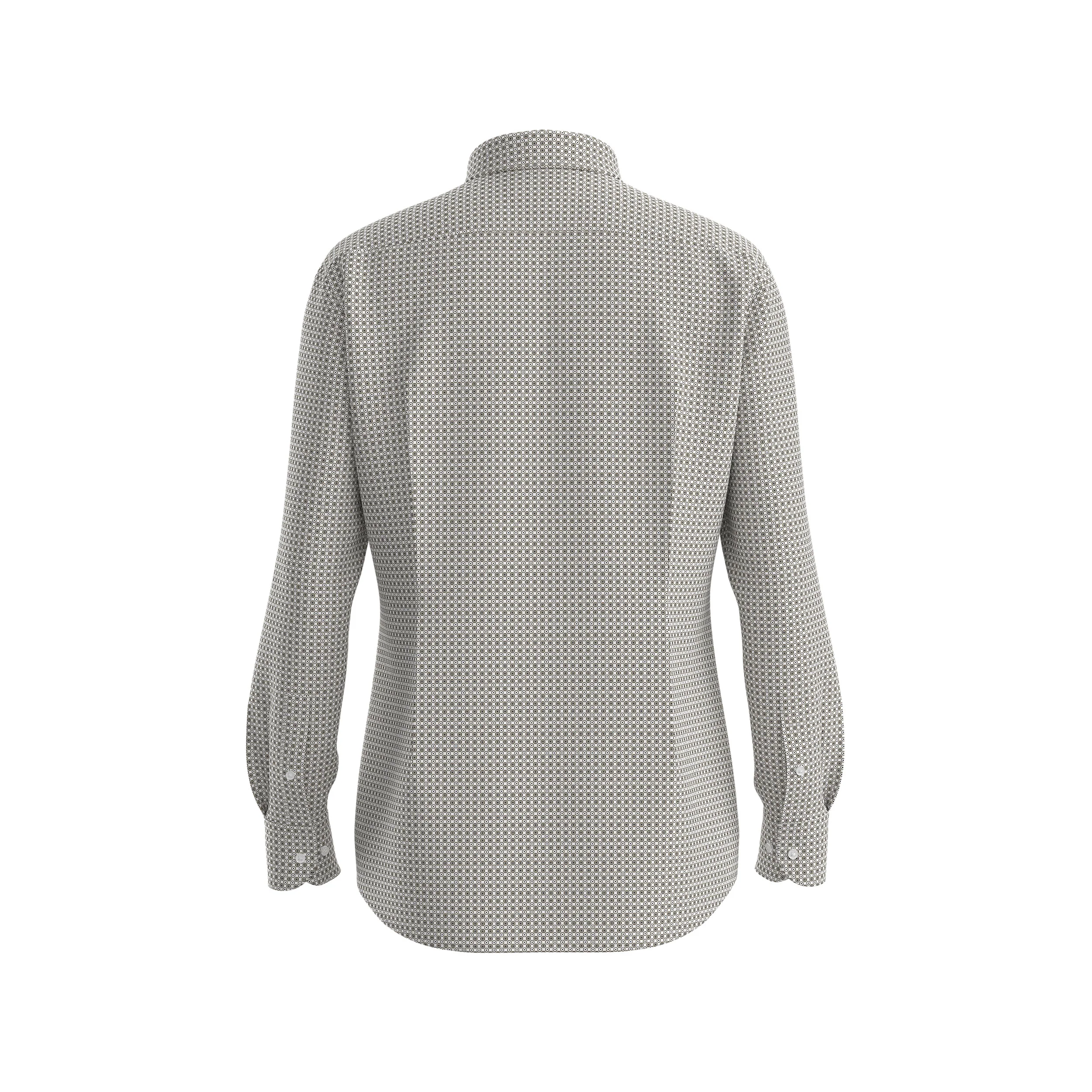 Hugo Boss miesten kauluspaita, P-HANK PERFORMANCE SHIRT Harmaa Kuosillinen - Image 2