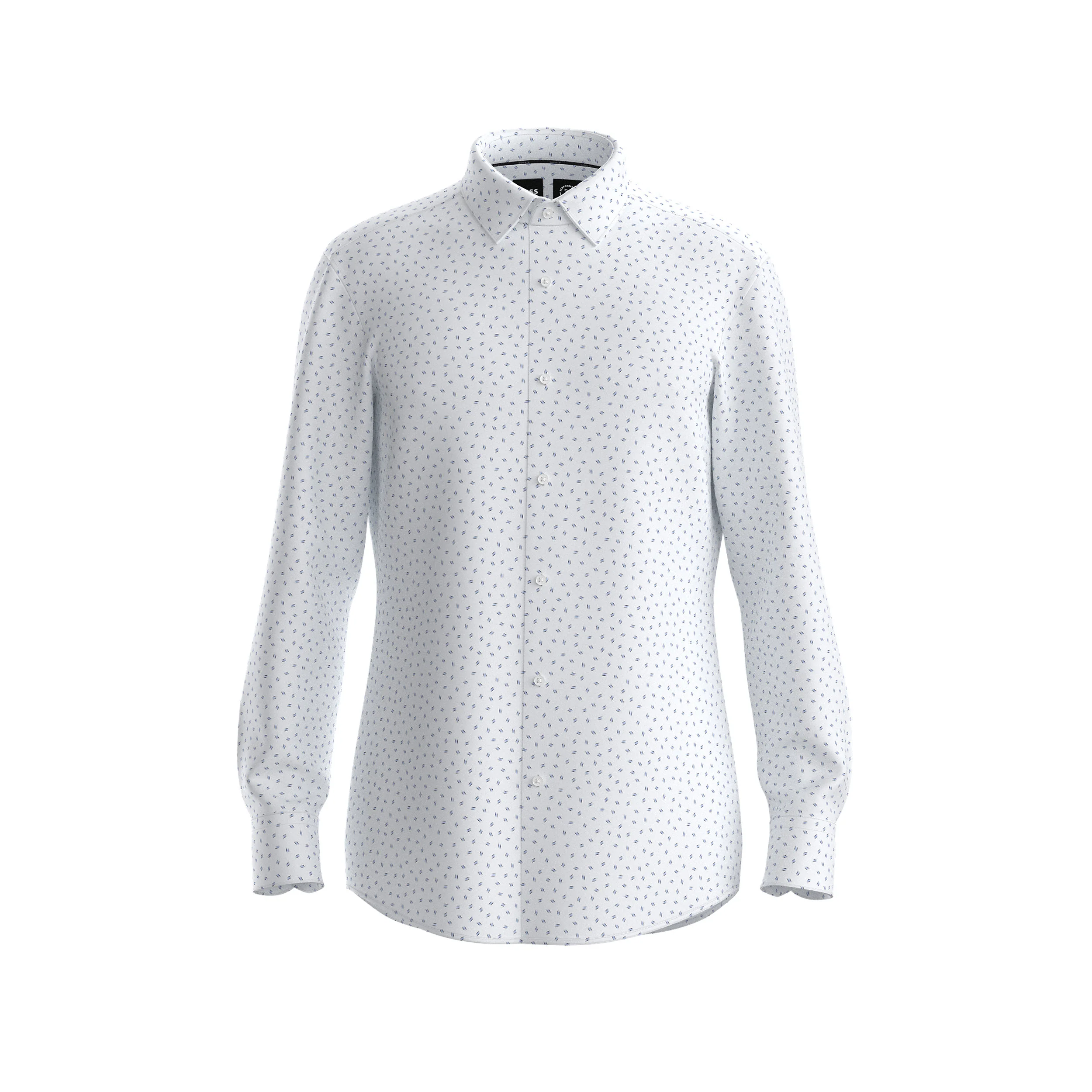Hugo Boss miesten kauluspaita, P-HANK PERFORMANCE STRECH PRINT Valkopohjainen Kuosi