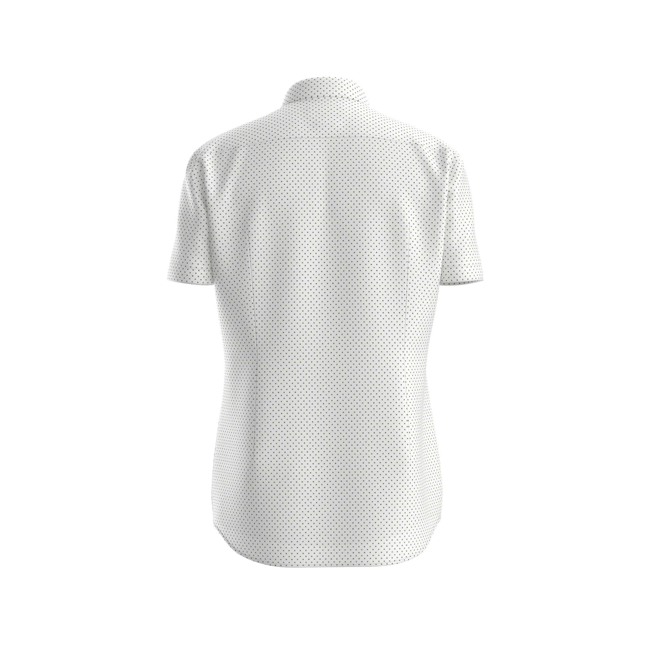Hugo Boss miesten kauluspaita, P-HANK SS PERFORMANCE SHIRT Valkopohjainen Kuosi - Image 2