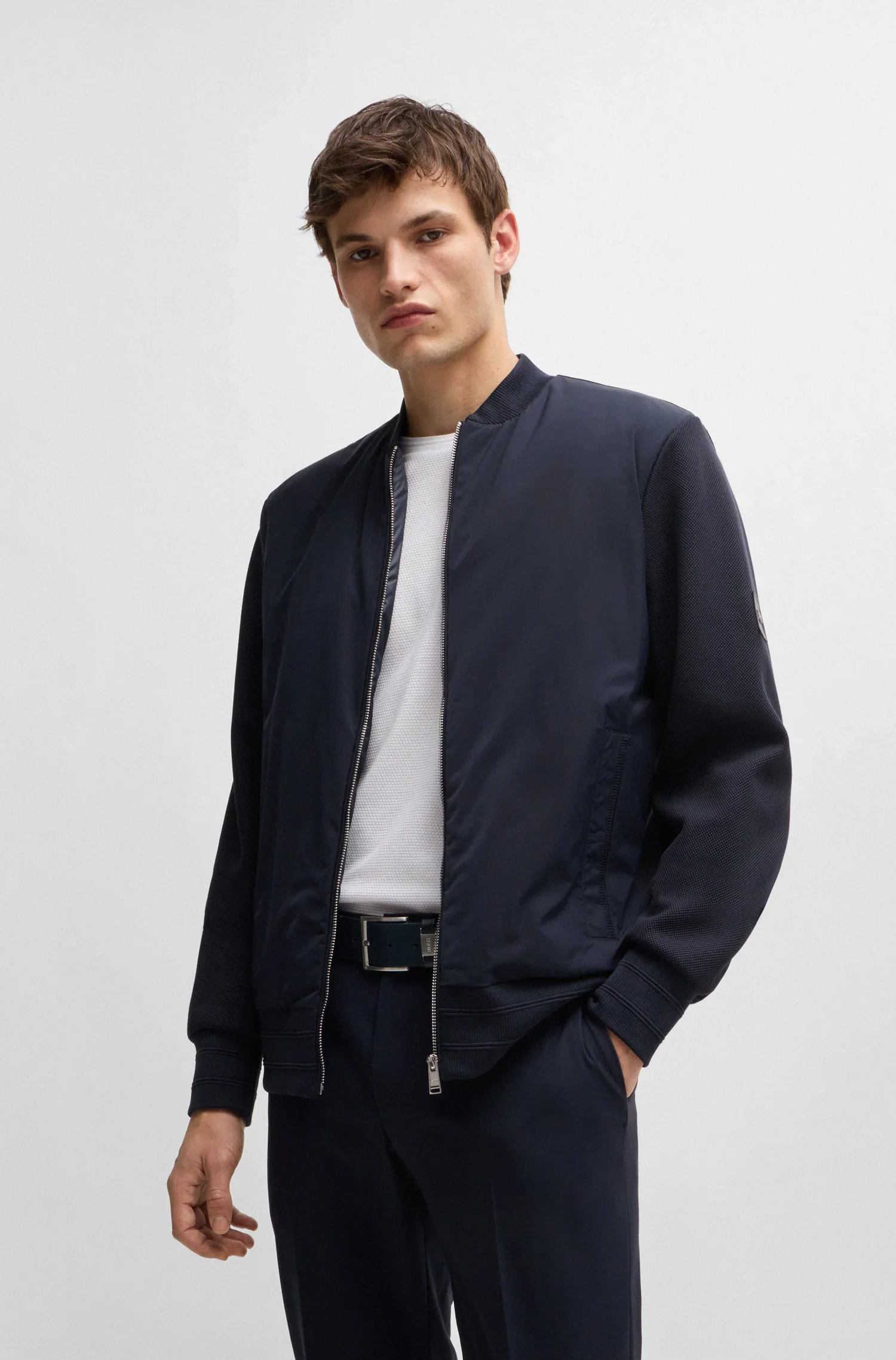 Hugo Boss miesten kevyt takki H-SKILES, tummansininen