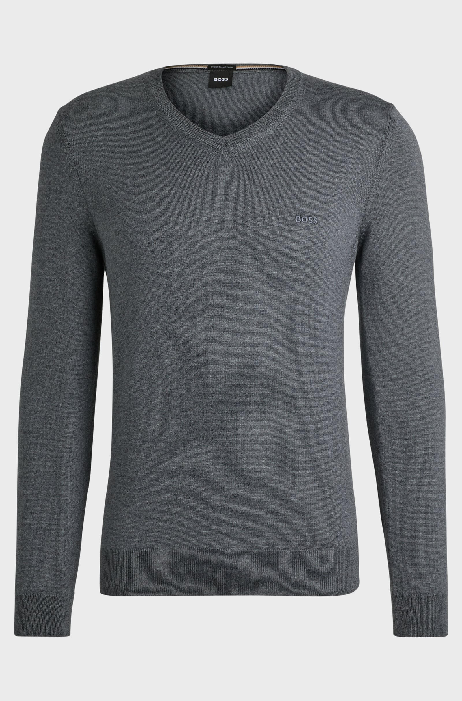 Hugo Boss miesten neule, BARAM-L V REG FIT Tummanharmaa - Image 3