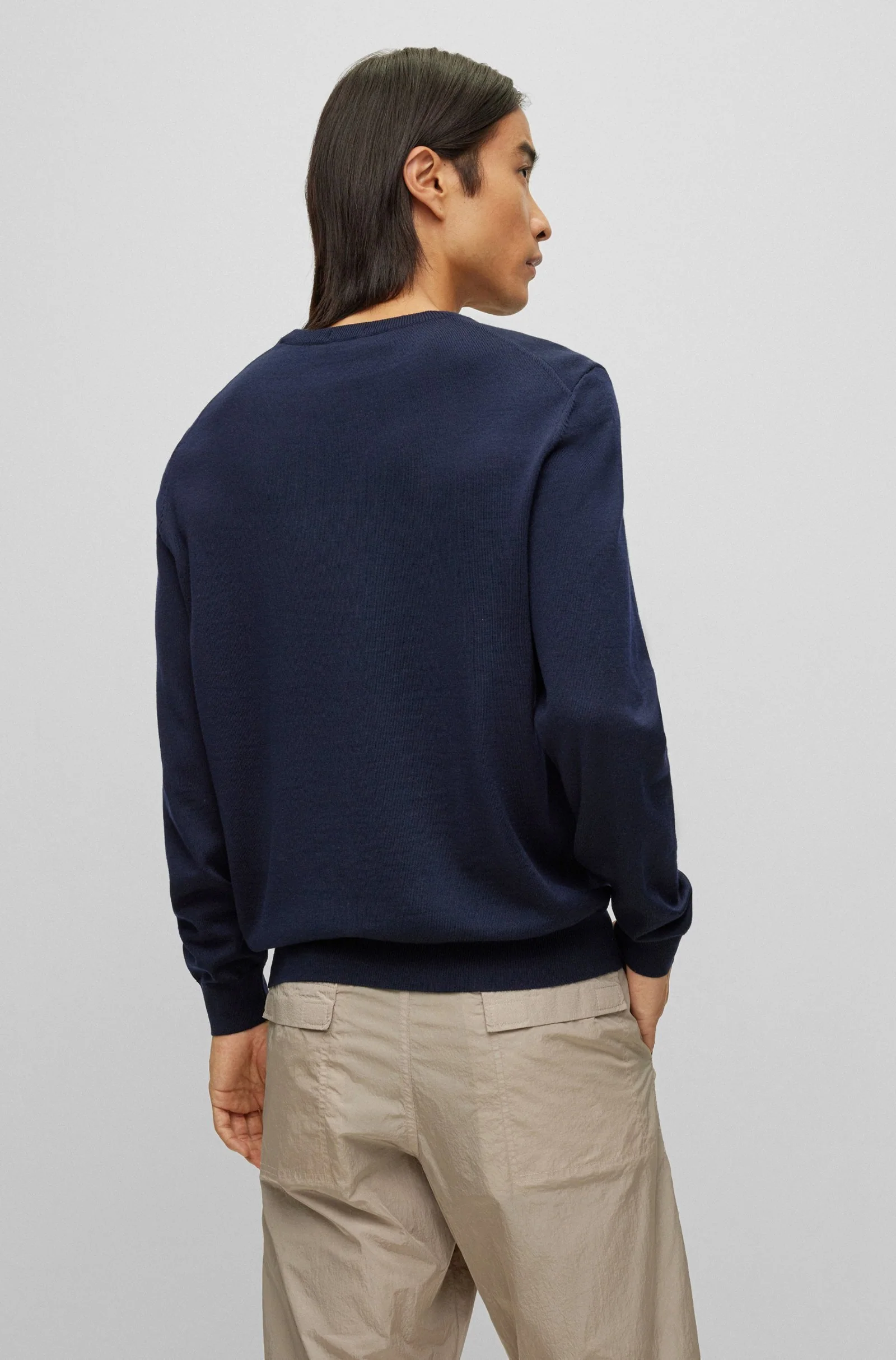 Hugo Boss miesten neule, BARAM-L V REG FIT Tummansininen - Image 2