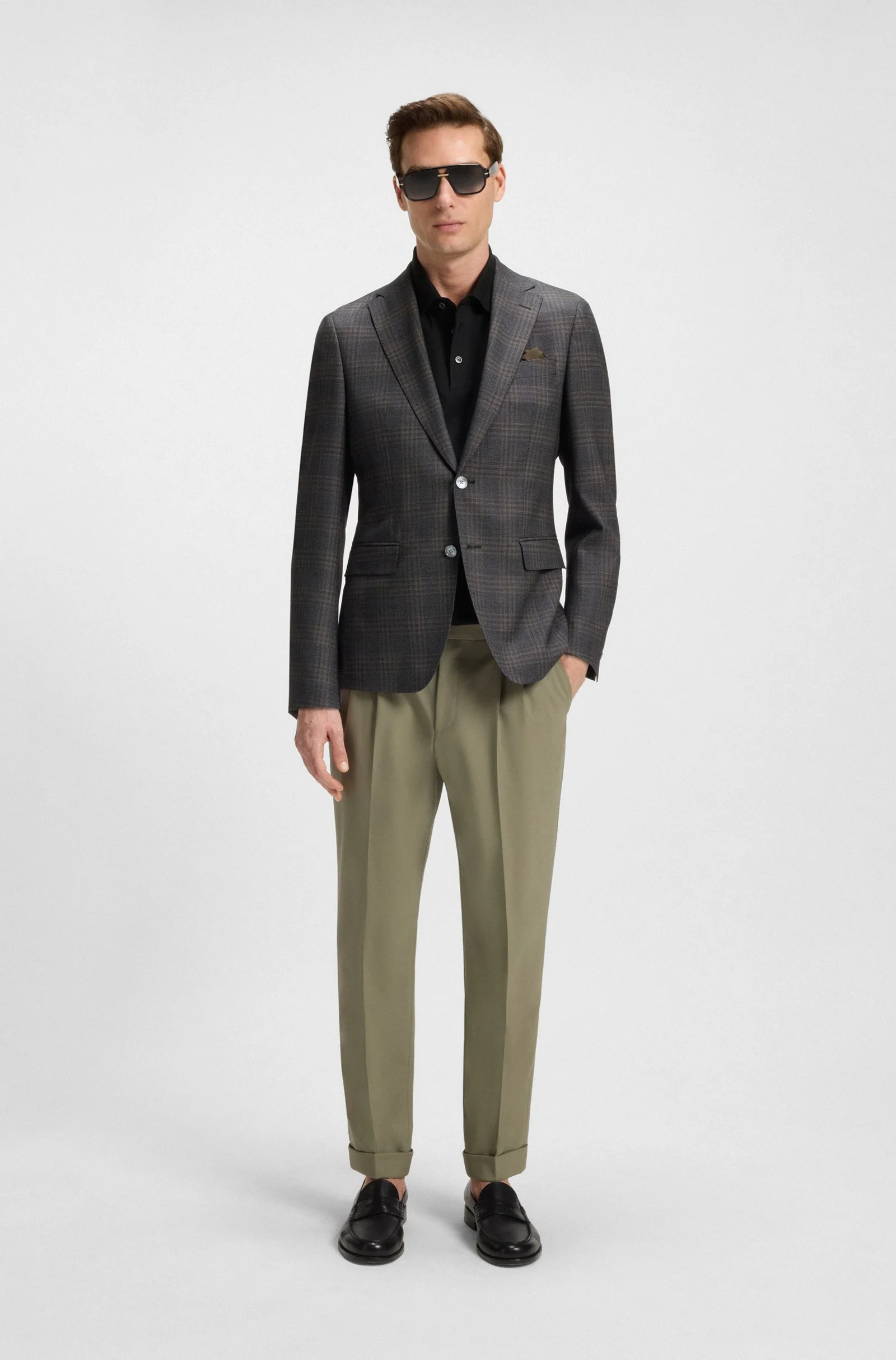 Hugo Boss miesten pikeepaita, C-PARRIS 001 Musta - Image 4