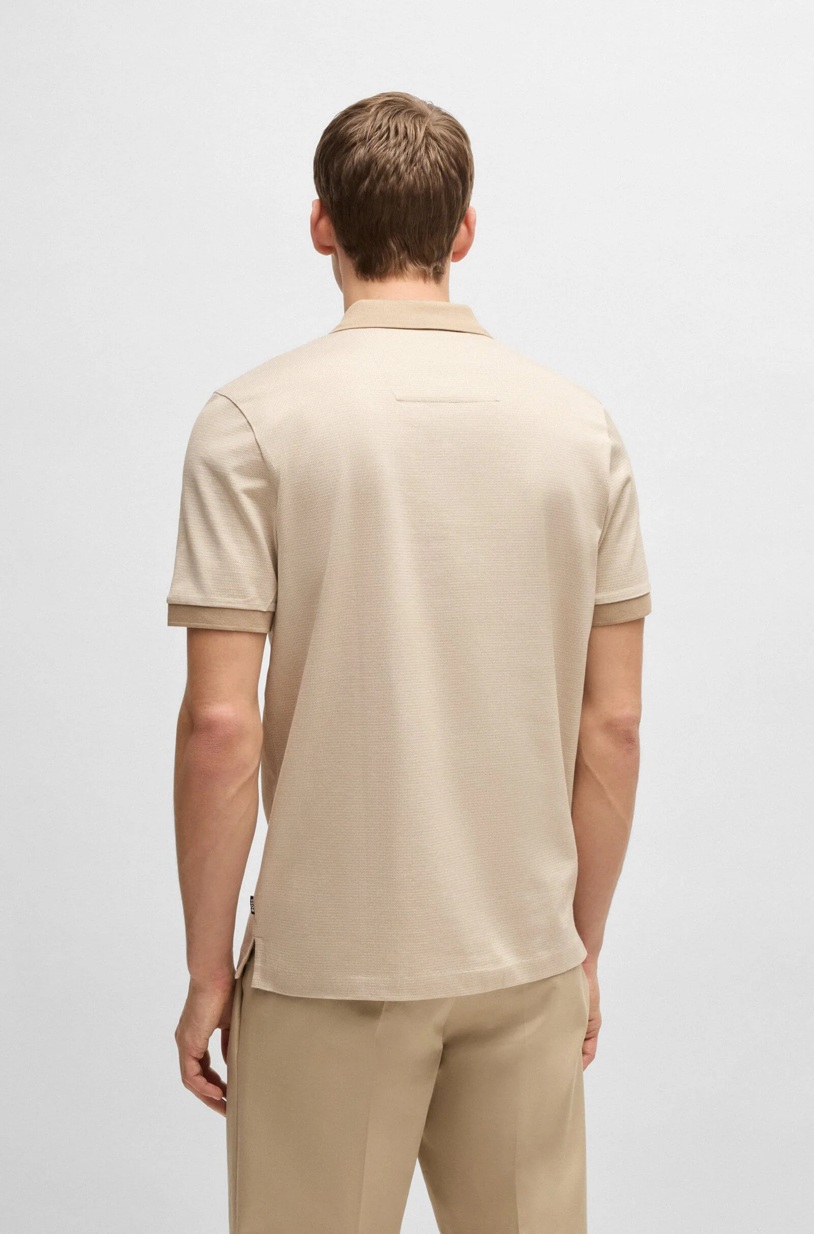 Hugo Boss miesten pikeepaita, H-PARLAY 432 POLO Beige - Image 2