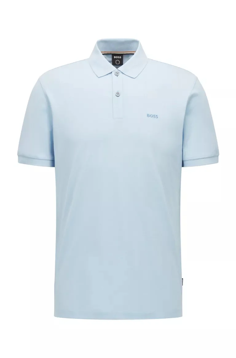 Hugo Boss Miesten Pikeepaita PALLAS REGULAR FIT Vaaleansininen - Image 3