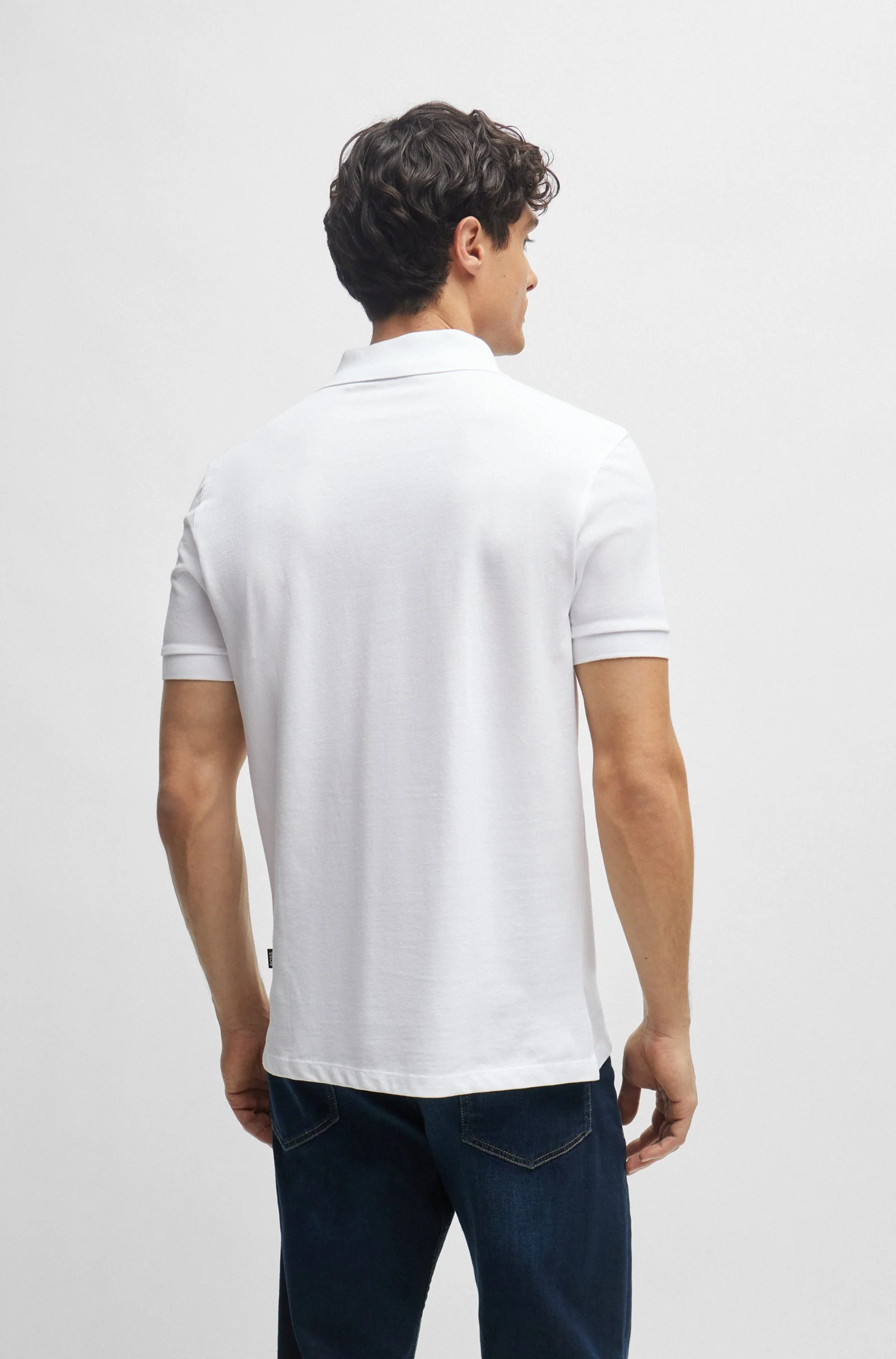 Hugo Boss Miesten Pikeepaita PALLAS REGULAR FIT Valkoinen - Image 2