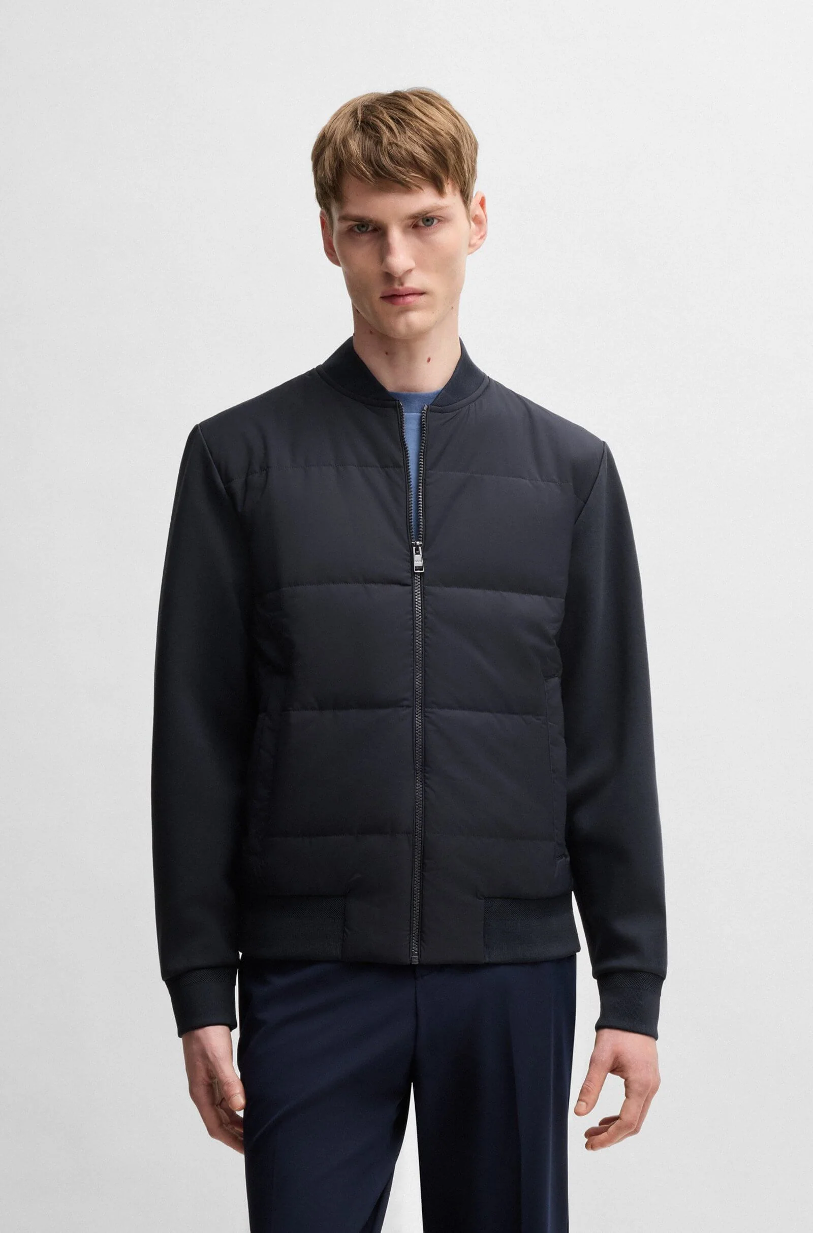 Hugo Boss miesten pusero, H-SKILES HYBRID JACKET Tummansininen