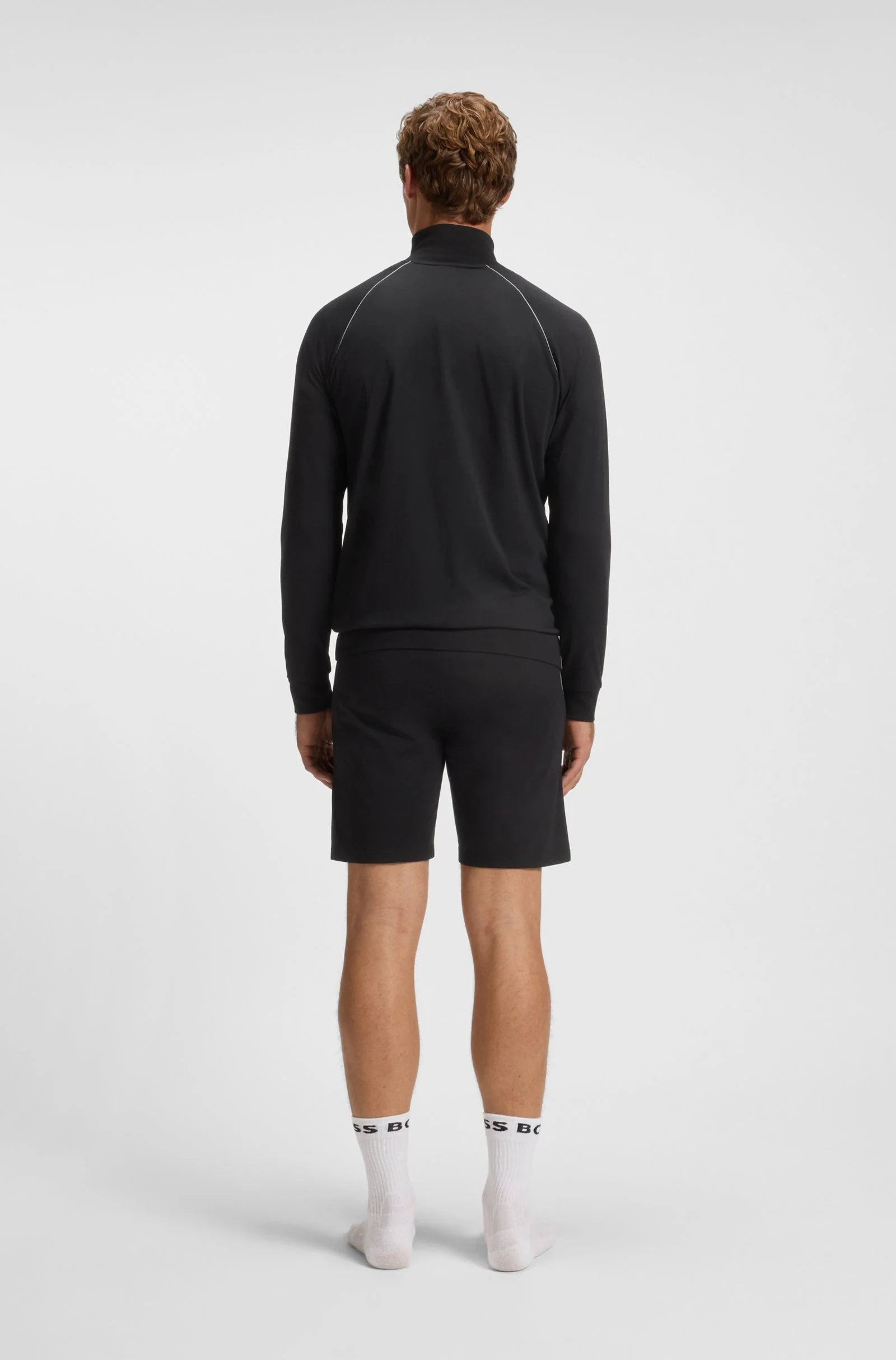 Hugo Boss Miesten Verryttelytakki, MIX MATCH JACKET Musta - Image 2