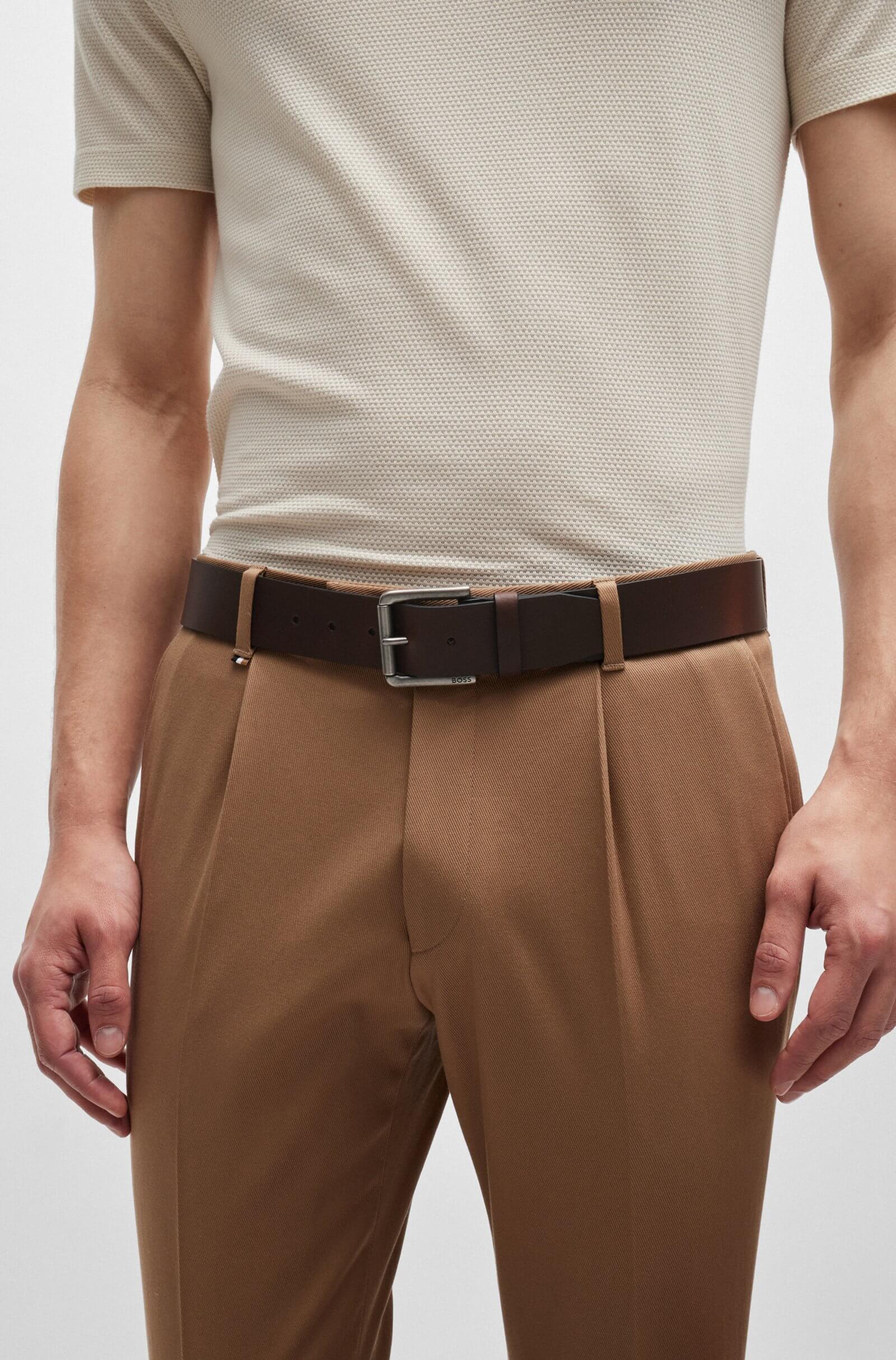 Hugo Boss miesten vyö, Joris Tummanruskea - Image 2