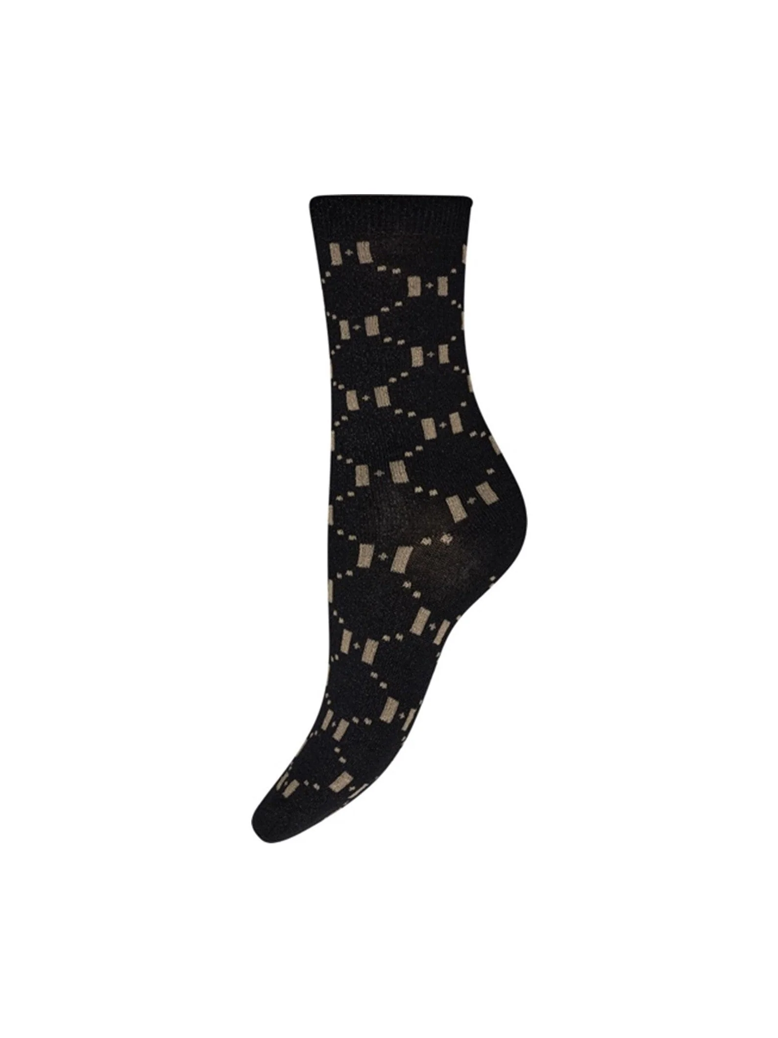 Hypethedetail naisten sukat, HYPETHEDETAIL SOCKC ANKLE Musta Kuosi