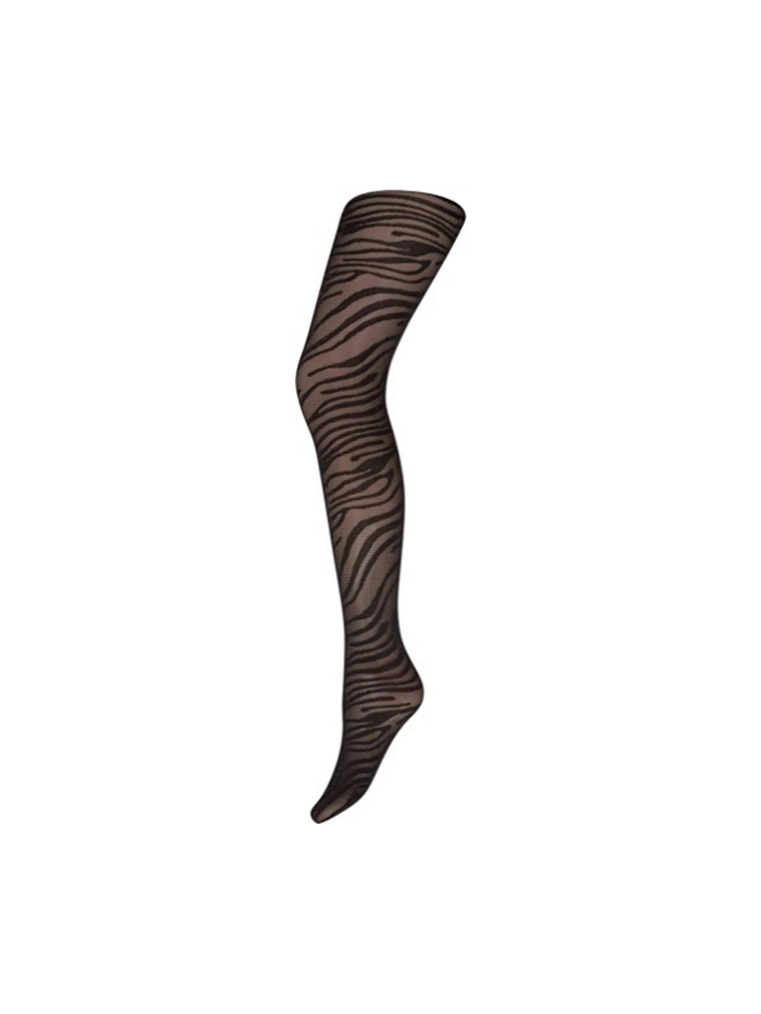 Hypethedetail naisten sukkahousut, HYPETHEDETAIL TIGHT ZEBRA 30DEN Musta Kuosi