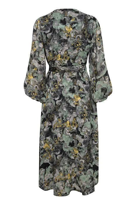 Inwear mekko, BASIRA WRAP DRESS Beige Kuosi - Image 2