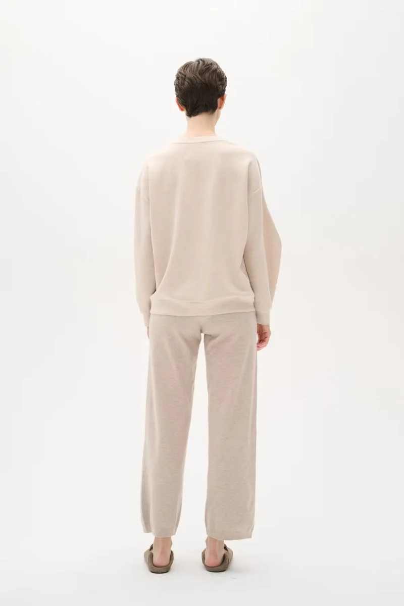 Inwear Naisten Collegepaita, LaicentIW Vincent Mel Mono Sweat Vanilla Melange - Image 3