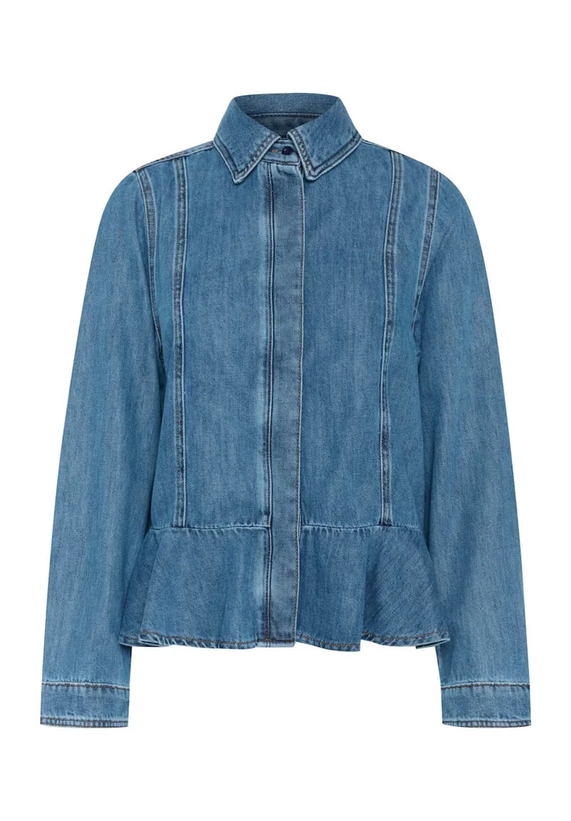 Inwear naisten farkkupaita, SOPHINAIW SHIRT Washed Denim - Image 3