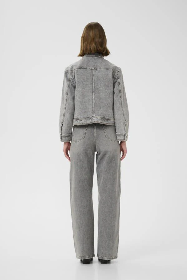 Inwear naisten farkkutakki, NANASIW DENIM JACKET Lgt.Grey Wash Denim - Image 2