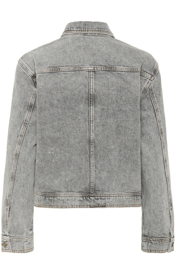 Inwear naisten farkkutakki, NANASIW DENIM JACKET Lgt.Grey Wash Denim - Image 4