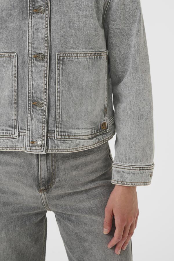 Inwear naisten farkkutakki, NANASIW DENIM JACKET Lgt.Grey Wash Denim - Image 5