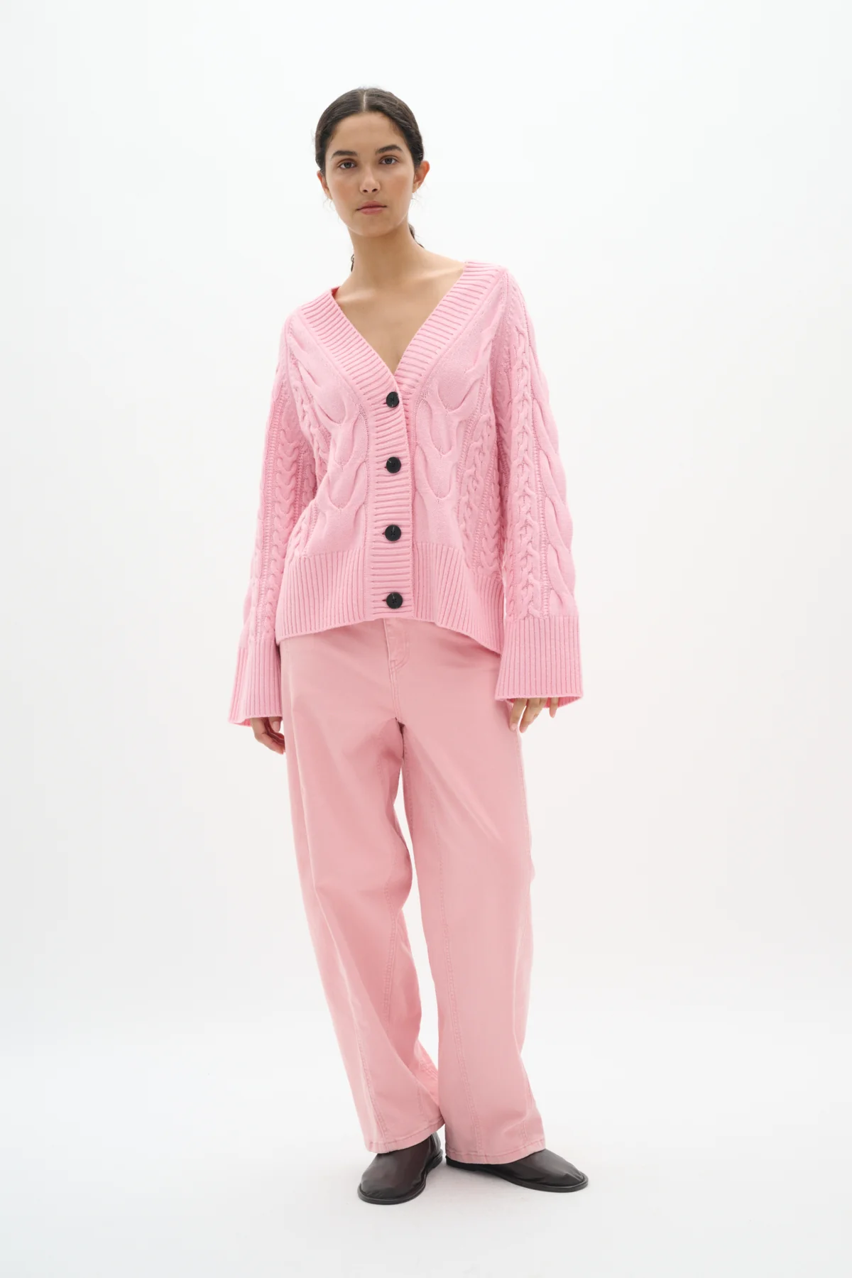 Inwear naisten farkut MORIEIW Barrel Jeans, Pale Pink - Image 5