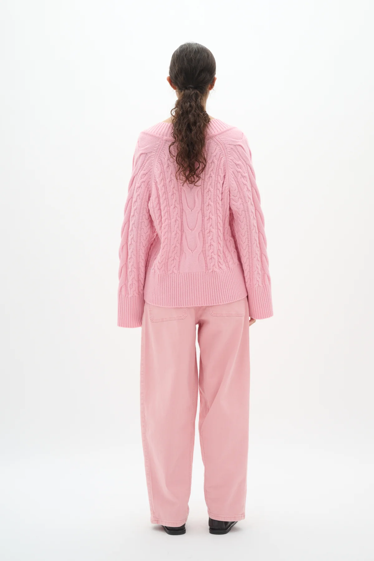 Inwear naisten farkut MORIEIW Barrel Jeans, Pale Pink - Image 6