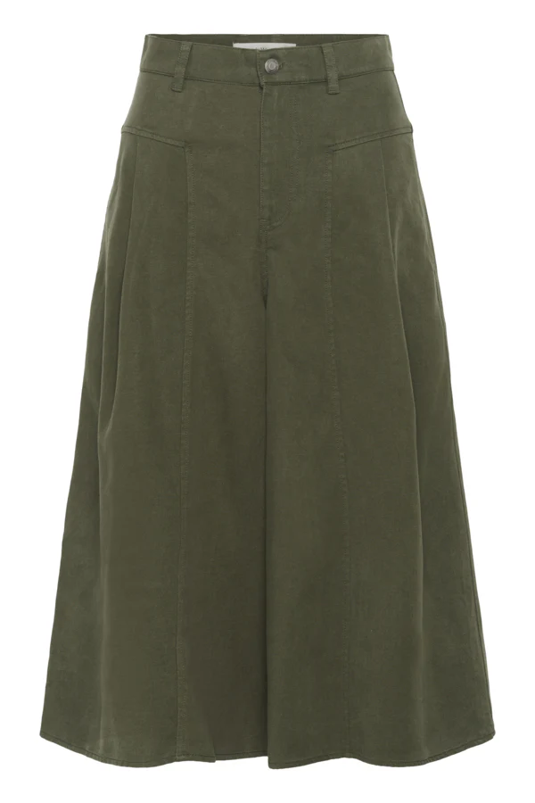Inwear naisten housut, BALLARIIW CULOTTE Dusty Olive - Image 4