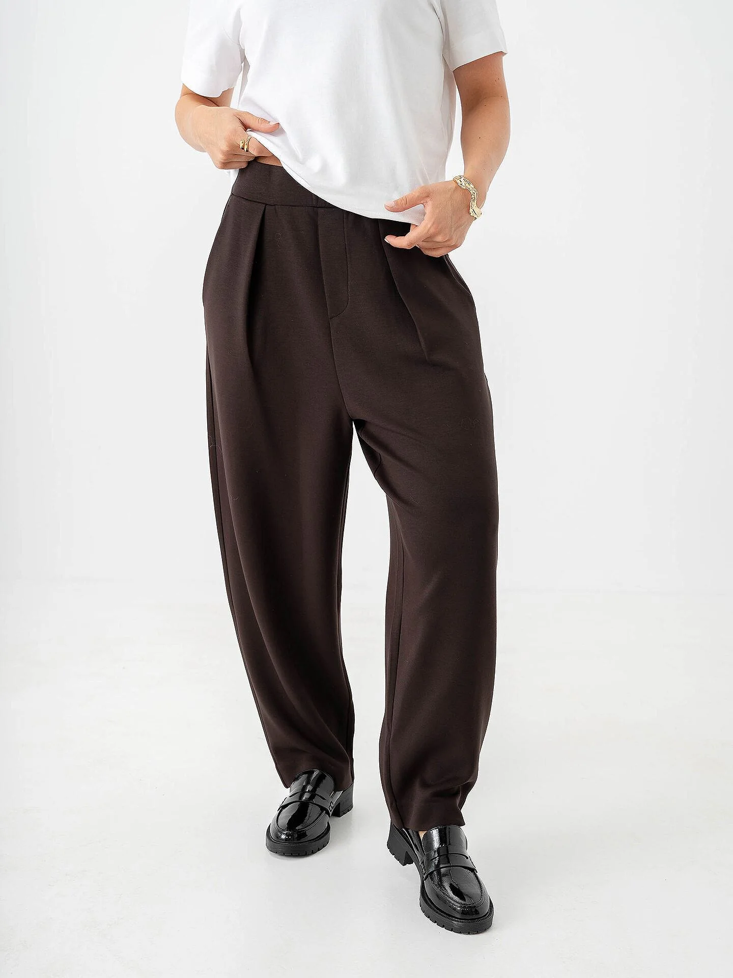 Inwear naisten housut Pannie Pant, suklaanruskea